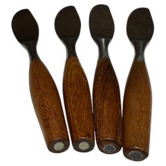 Set (4) Mid-Century Modern Teak Steak Knives Dansk Fjord Jens Quistgaard IHQ