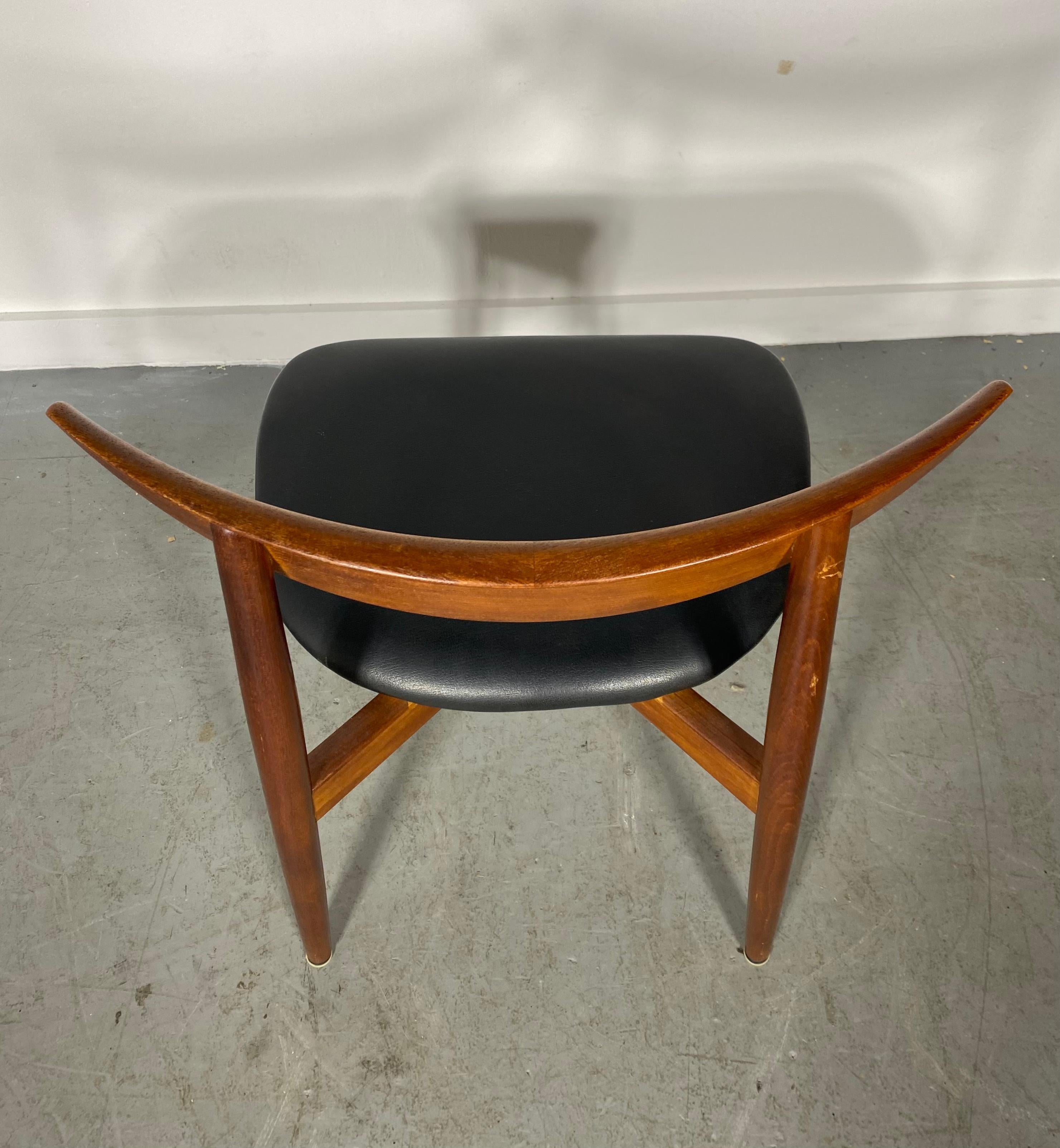 Mid-20th Century Set 4 Midcentury Teak Dining Chairs by Harry Ostergaard, Denmark 