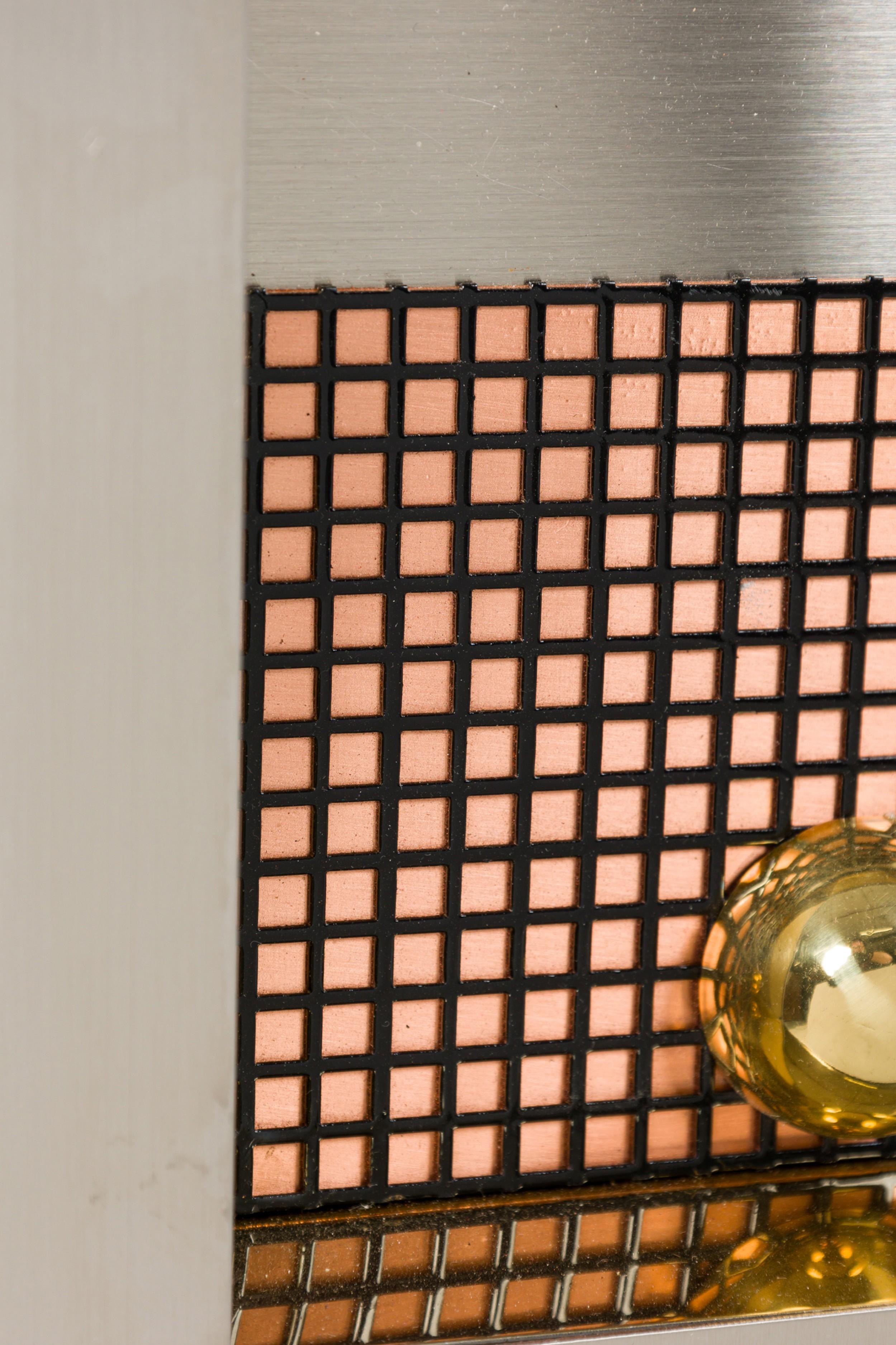 Set 4 Modern Stainless Steel, Brass & Copper Wall Sculptures, Curtis Jere For Sale 4