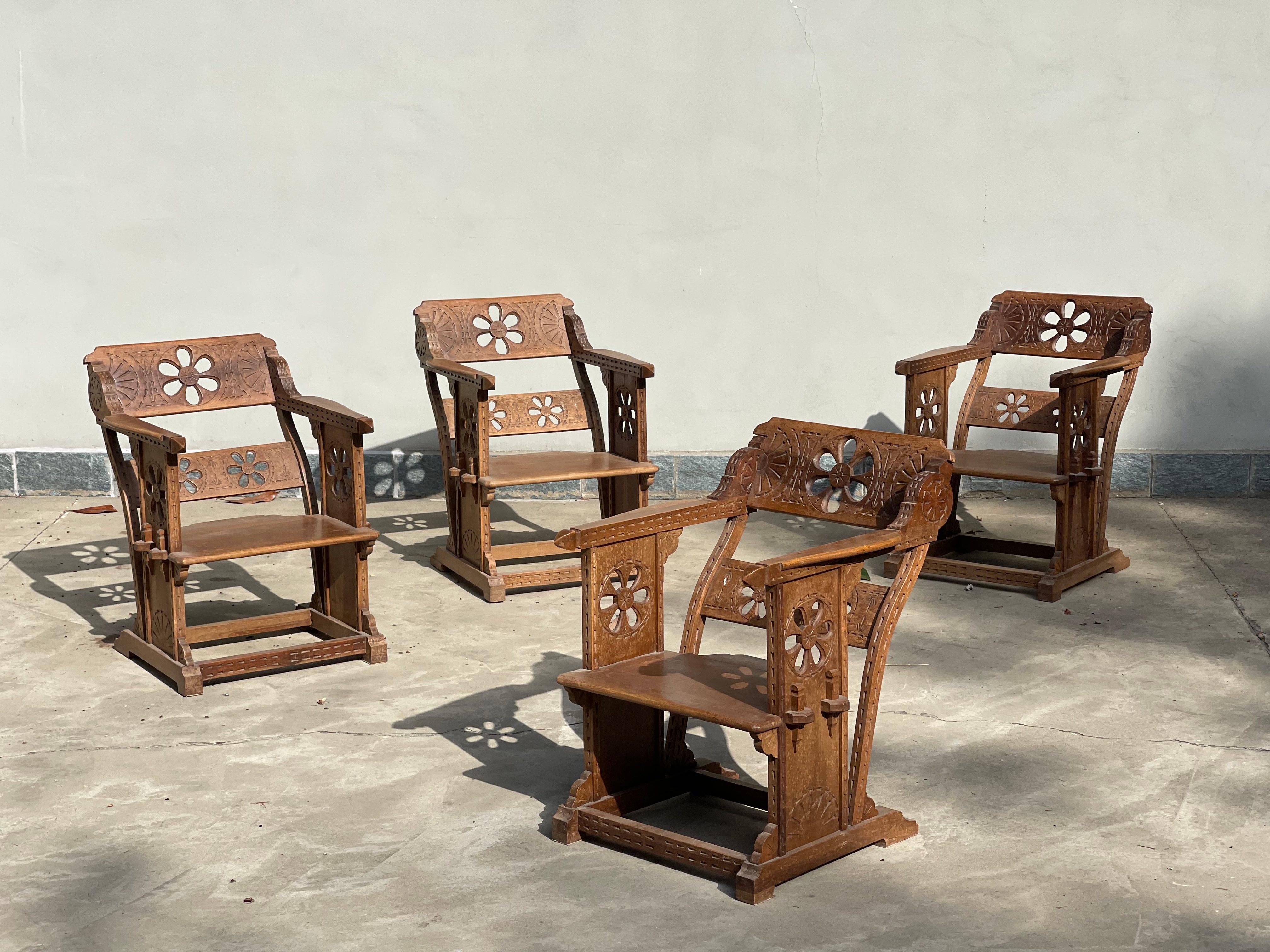 Set 4 Poltroncine Attrib: Ettore Zacchi, Chairs, Armchairs, Ettore Zacchi For Sale 4
