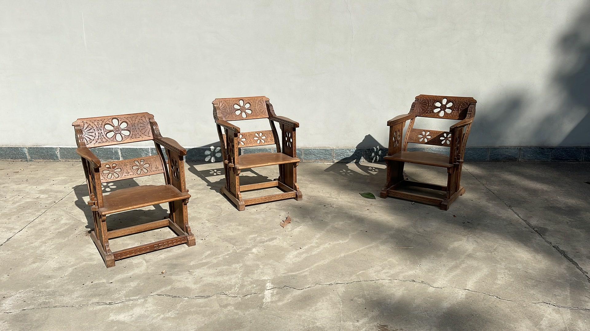Set 4 Poltroncine Attrib: Ettore Zacchi, Chairs, Armchairs, Ettore Zacchi For Sale 5
