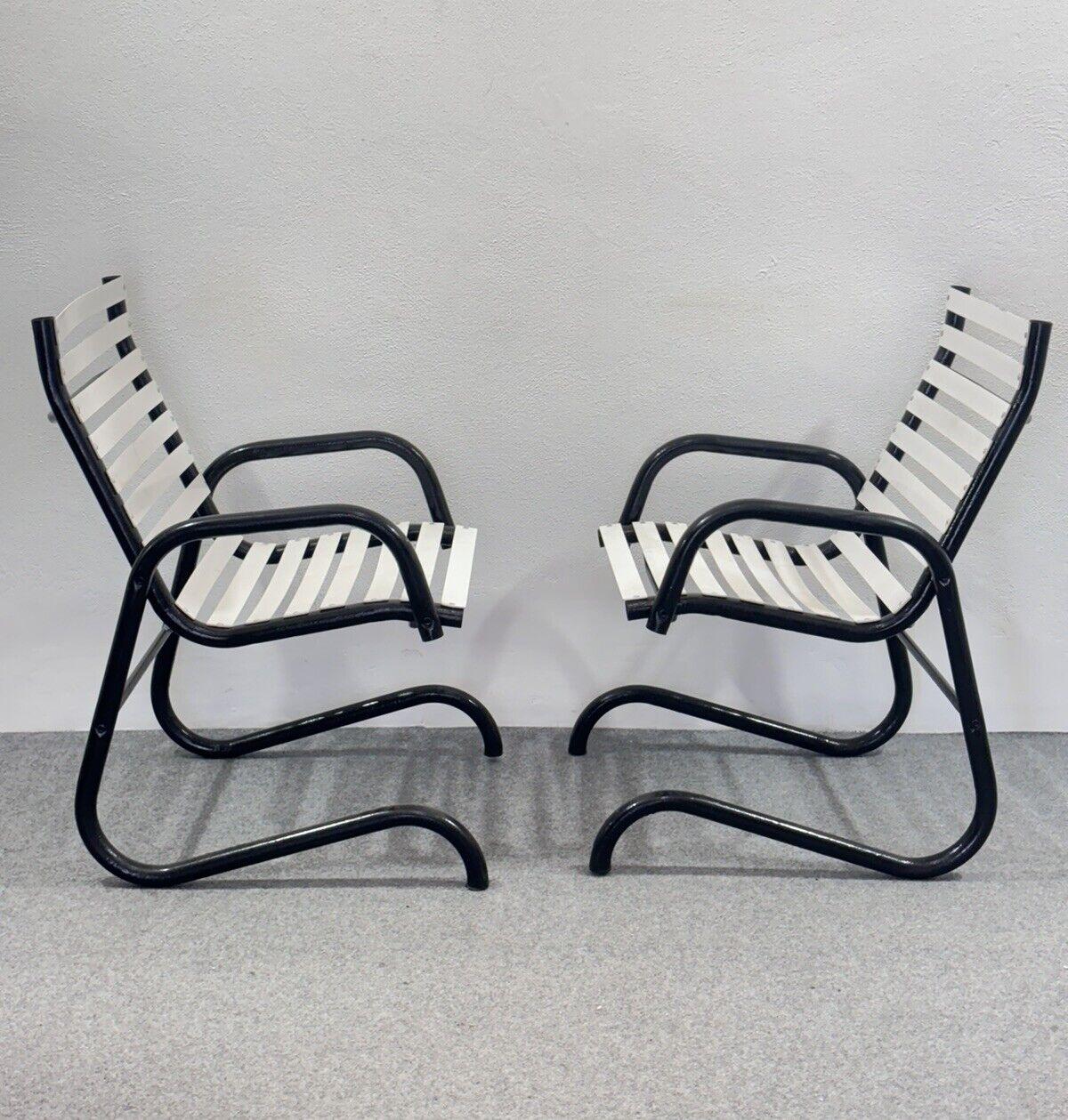 Set 4 Postmodern Garden Armchairs Modern Design 1980's In Good Condition For Sale In Taranto, IT