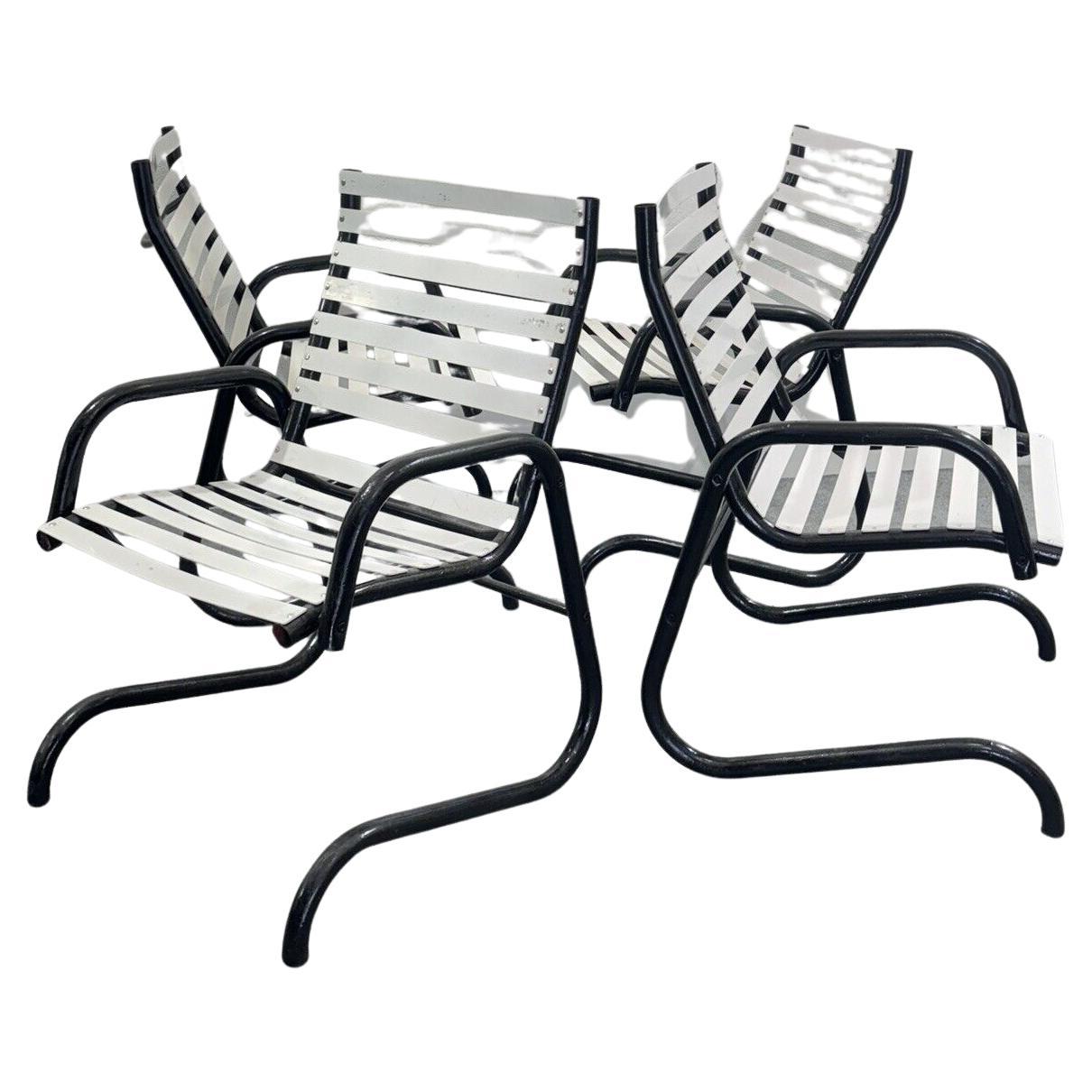 Set 4 Poltrone Giardino Postmoderne Design Modernariato 1980’s