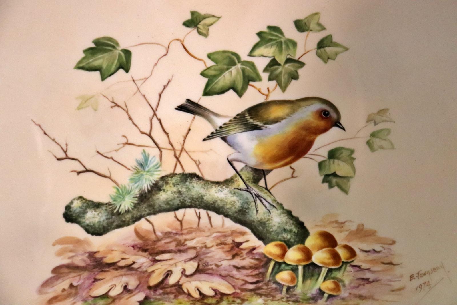 Set 4 Royal Worcester Porcelain Plaqces of Birds 38