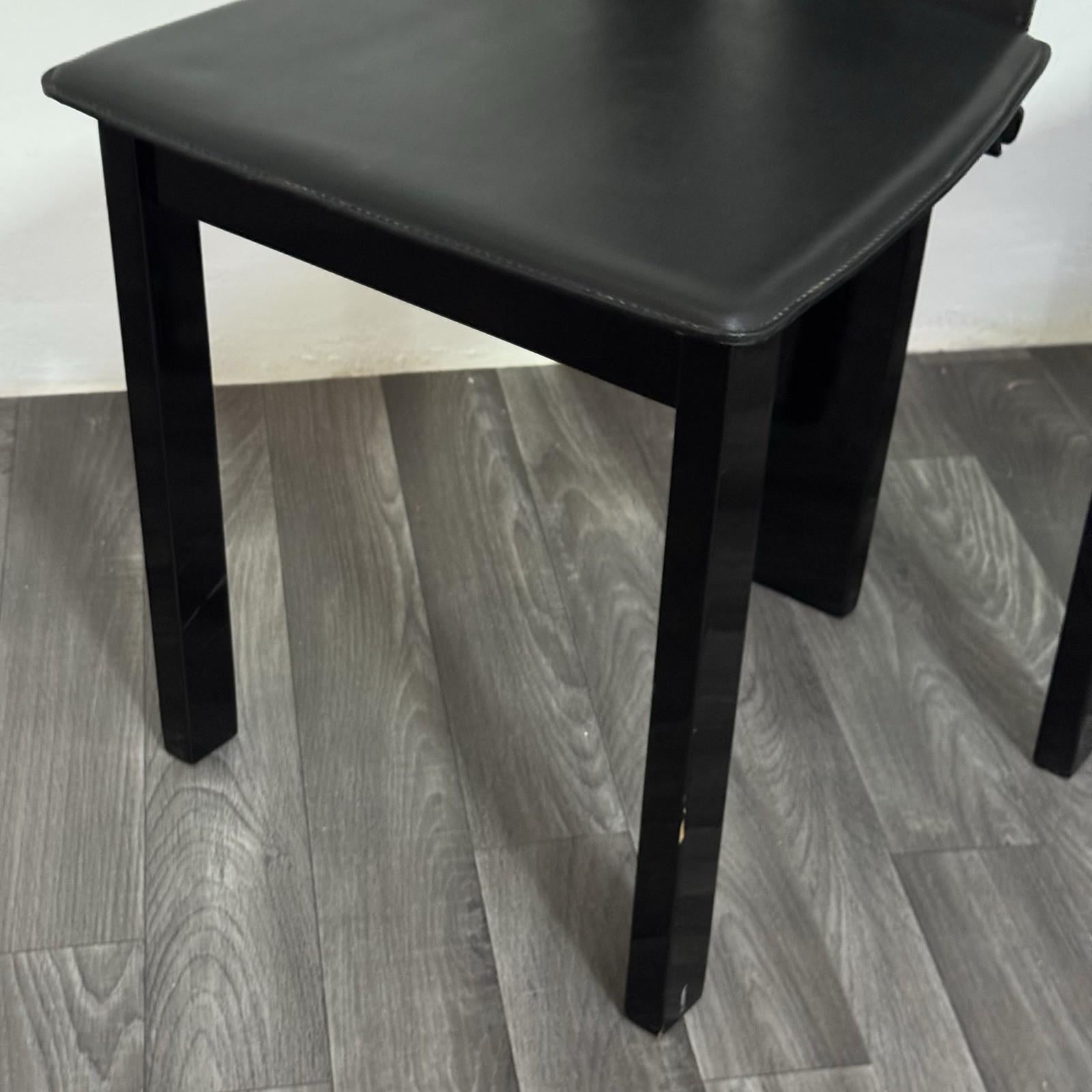 Set 4 Sedie Da Pranzo Postmoderne Design Anni ‘80 Modernariato en vente 11