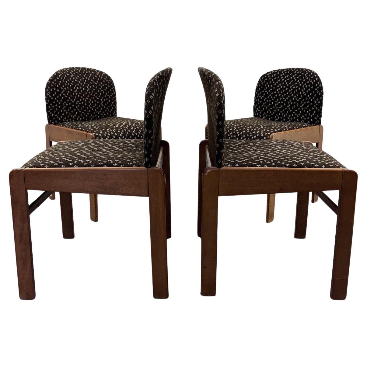 Set 4 Chairs Design Geometric 1960's Modernism