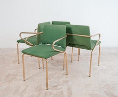 Set 4 Hollywood Regency Chairs Vintage Design 1970s Modern Chairs