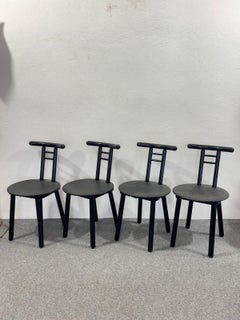 Set 4 chairs Postmodern Memphis Style Italian Design 1980's