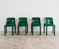 Set 4 Chairs Selene Artemide Vico Magistretti Design Anni 60s