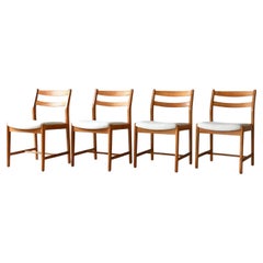 Set 4 sedie “Ulvo” in rovere anni '60