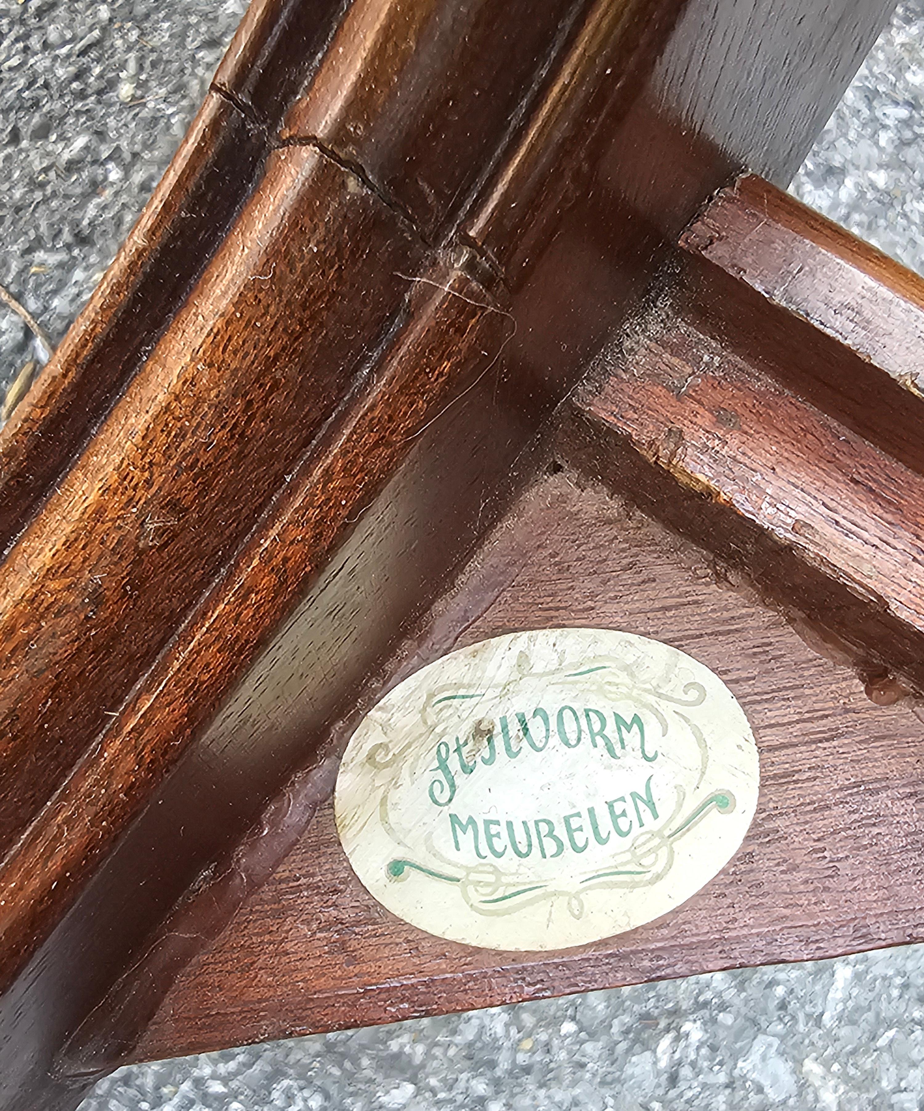 Set 4 Stijlvorm Meubelen Duncan Phyfe Mahogany and Upholstered Seat Side Chairs For Sale 4