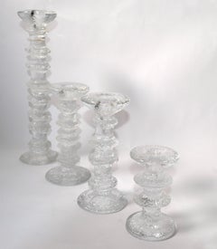 Set 4 Timo Sarpaneva Festivo Candlesticks Iittala Finland Scandinavian Modern
