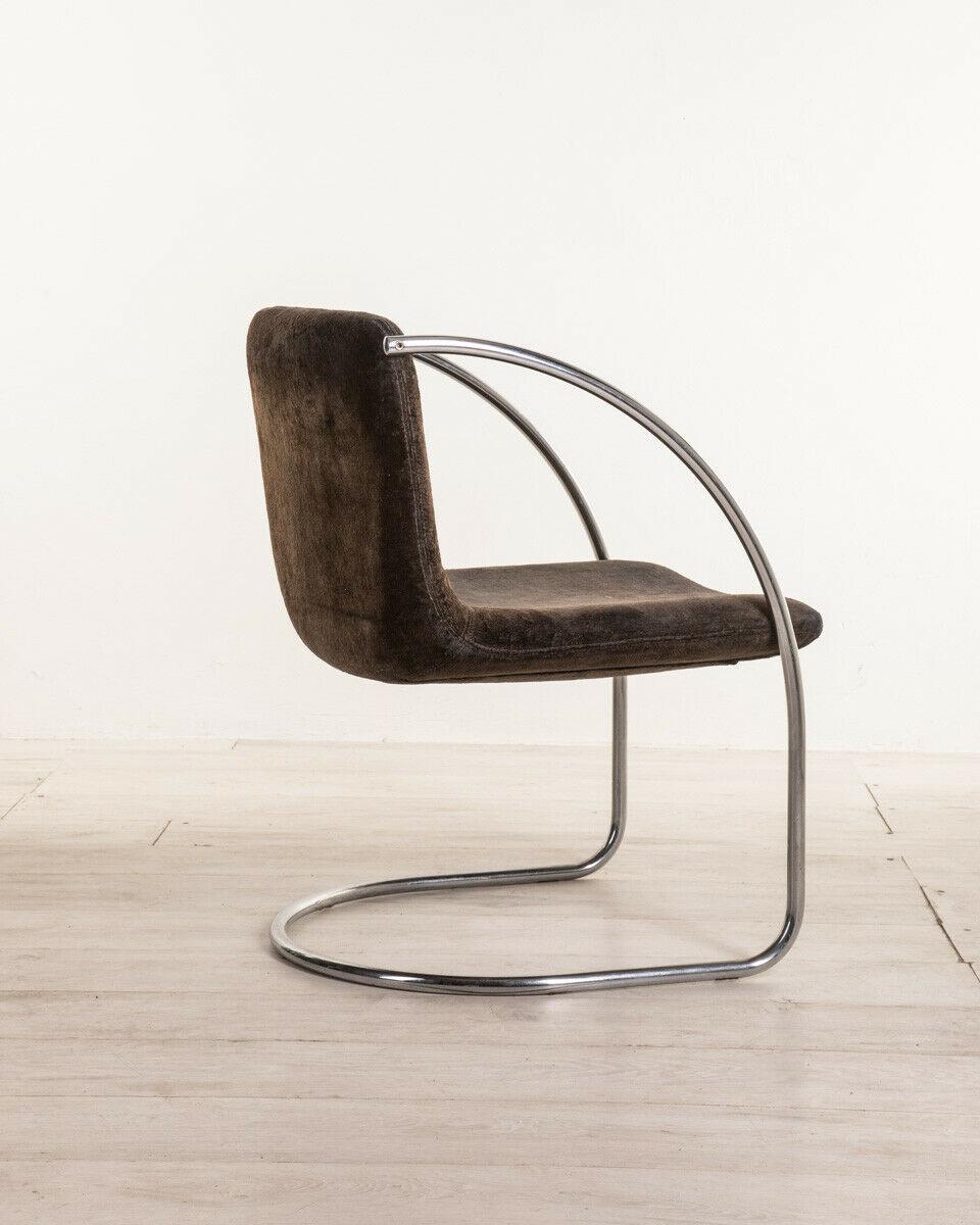 Italian Set 4 Vintage Chairs 1960s Mod. Lens Design G. Offer for Saporiti
