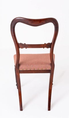 Juego de 4 sillas de comedor William IV Caoba Siglo XIX