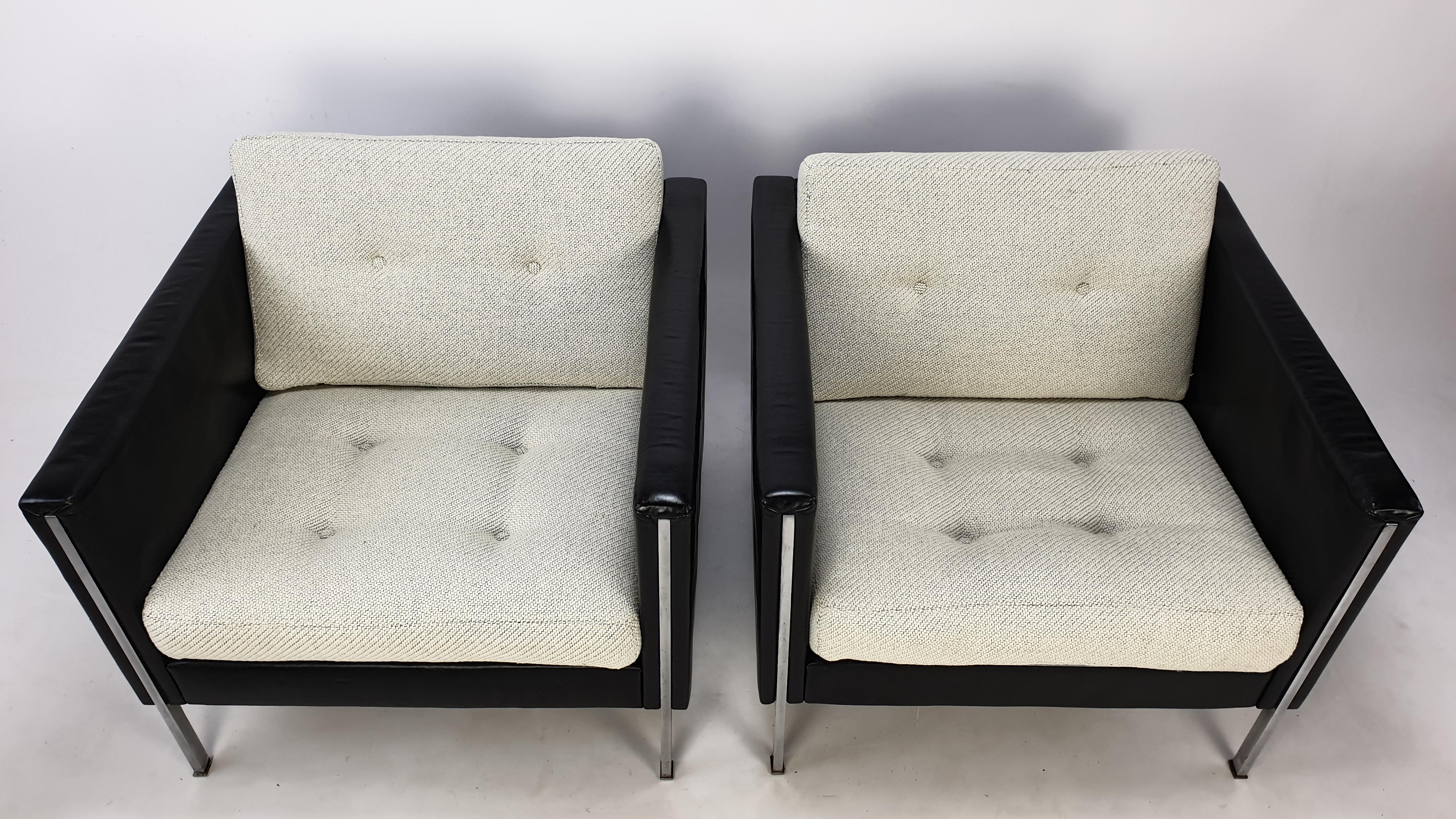 Mid-Century Modern Set 442 Club Chairs by Pierre Paulin for Artifort, 1960