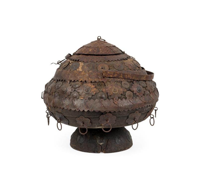Set 5 19th Century Anglo Indian Covered Canisters 9