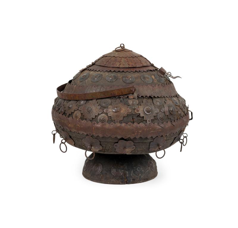 Set 5 19th Century Anglo Indian Covered Canisters 11