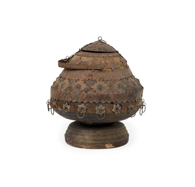Unknown Set 5 19th Century Anglo Indian Covered Canisters