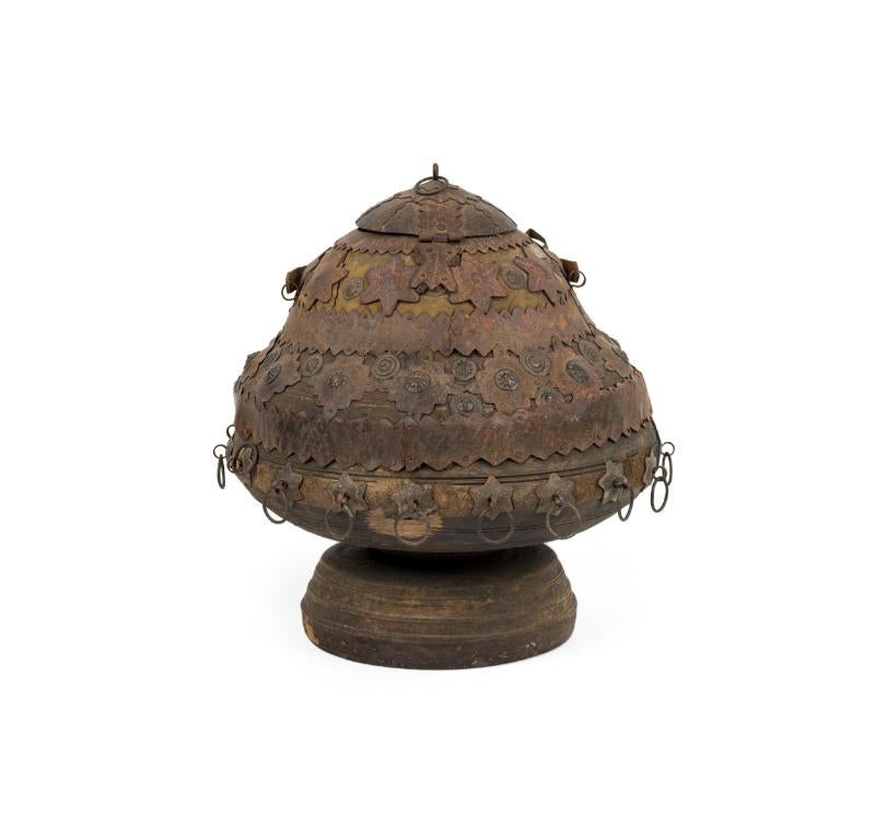 Hand-Crafted Set 5 19th Century Anglo Indian Covered Canisters