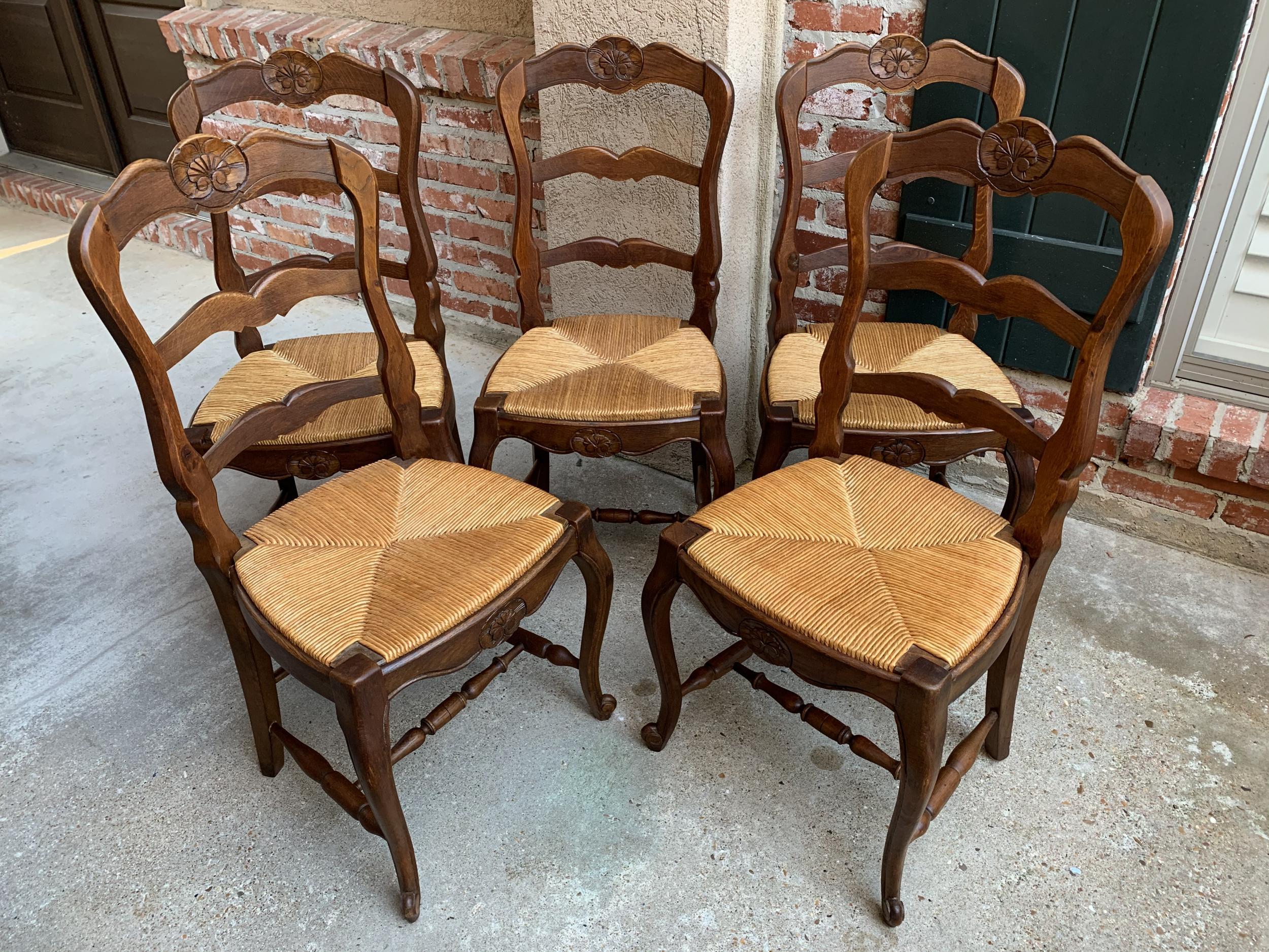 french country dining chairs with rush seats