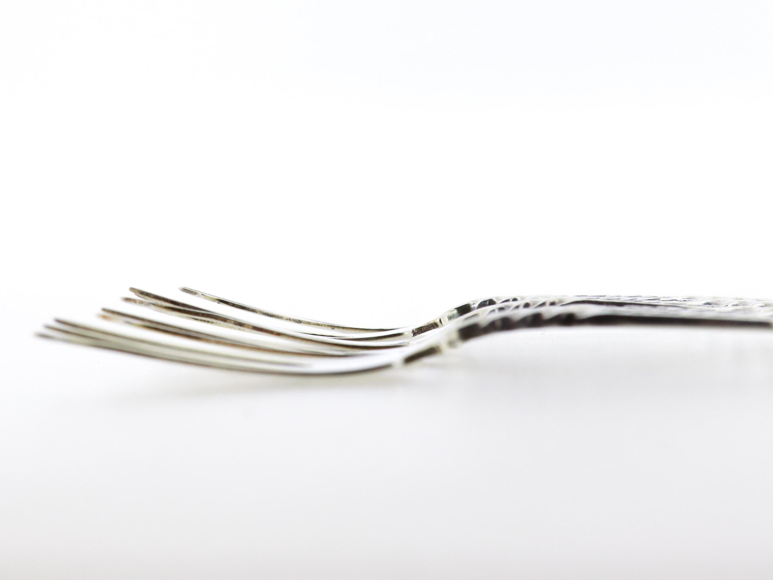 Set di 5 forchette da cocktail in argento antico Whiting A. Silver in vendita 4