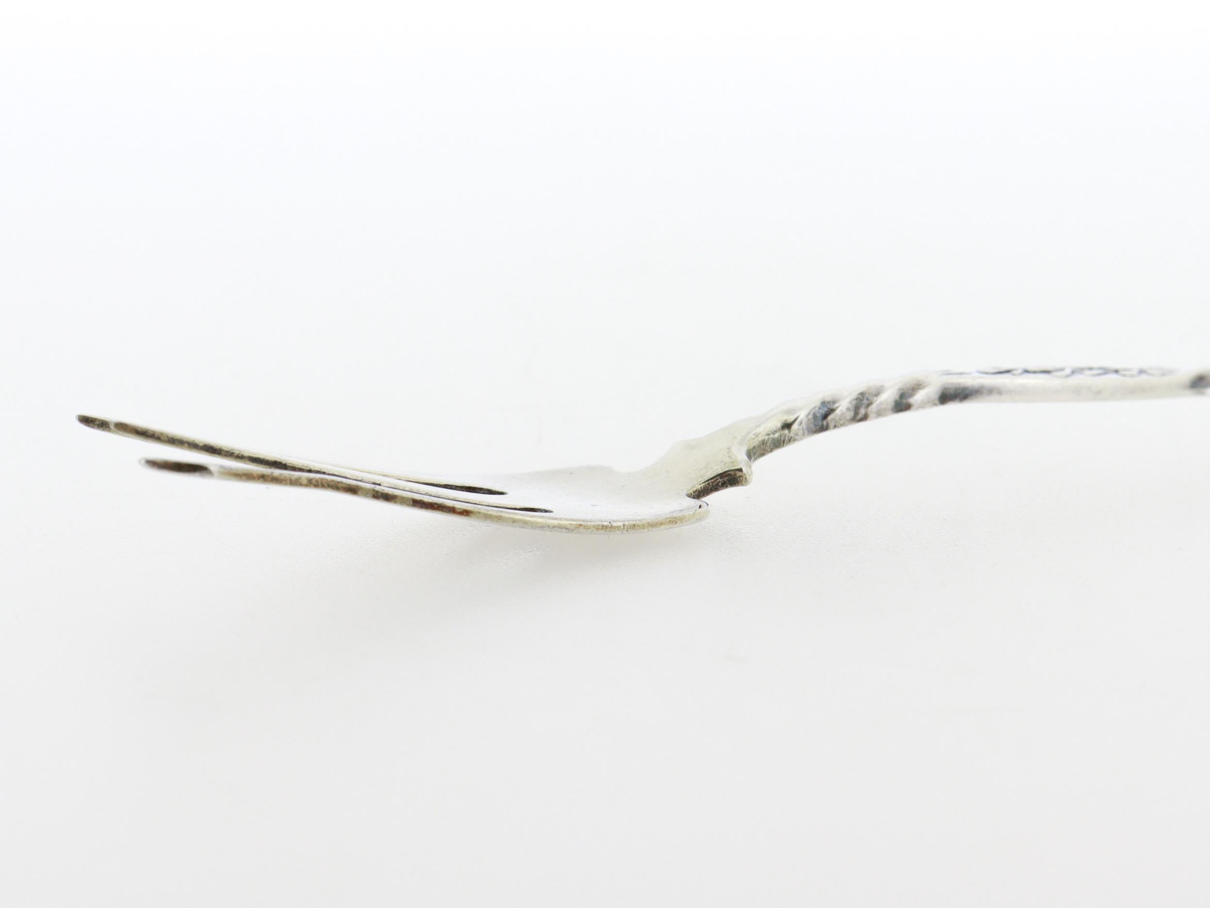 Set di 5 forchette da cocktail in argento antico Whiting A. Silver in vendita 10