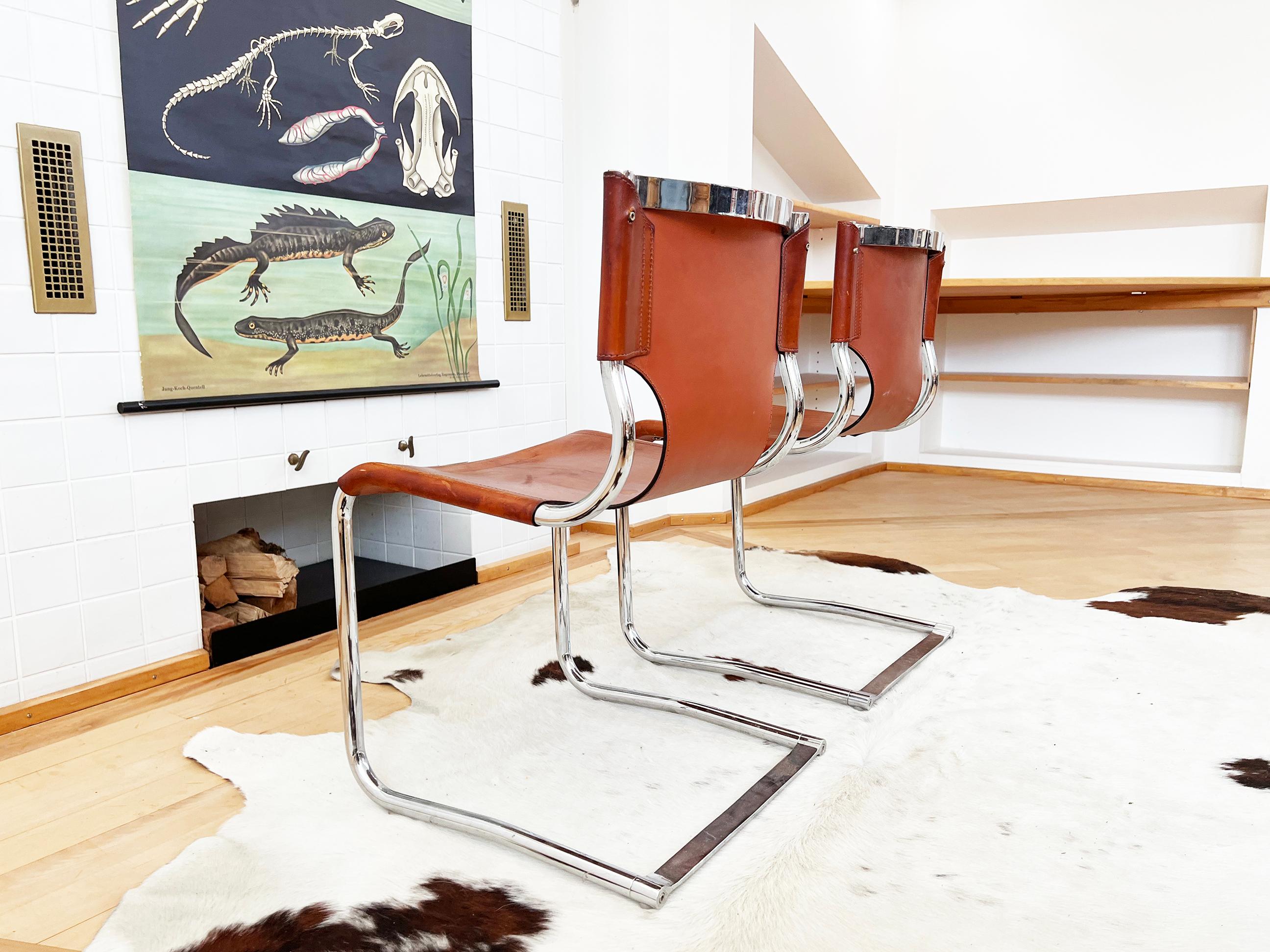 SET 5 Chaises luge Carlo Bartoli T 70 920 Cuir Brown - 5 pcs en vente 5