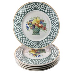 Ensemble de 5 assiettes à dîner Basket Garden Villeroy Boch