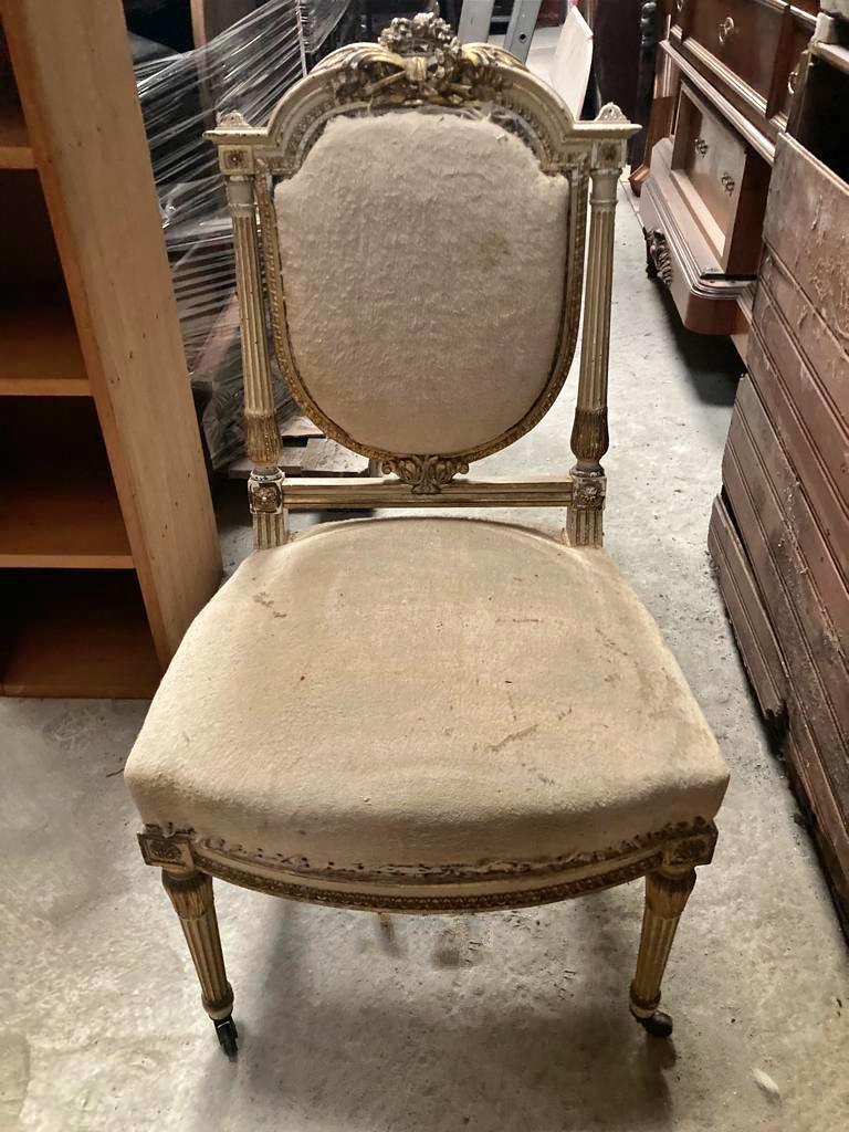 Set 5 French Chairs Louis XV Style 19th Century For Sale 1