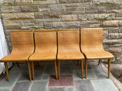 Set 5 Jack Van Der Molen Cane Back Dining Chair Mid-Century Modern