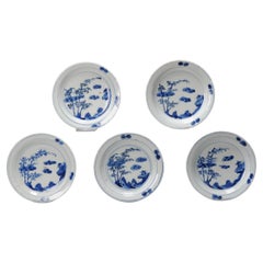 Set #5 Kosometsuke Antique Chinese 17c Ming Dynasty Plates China Porcelain