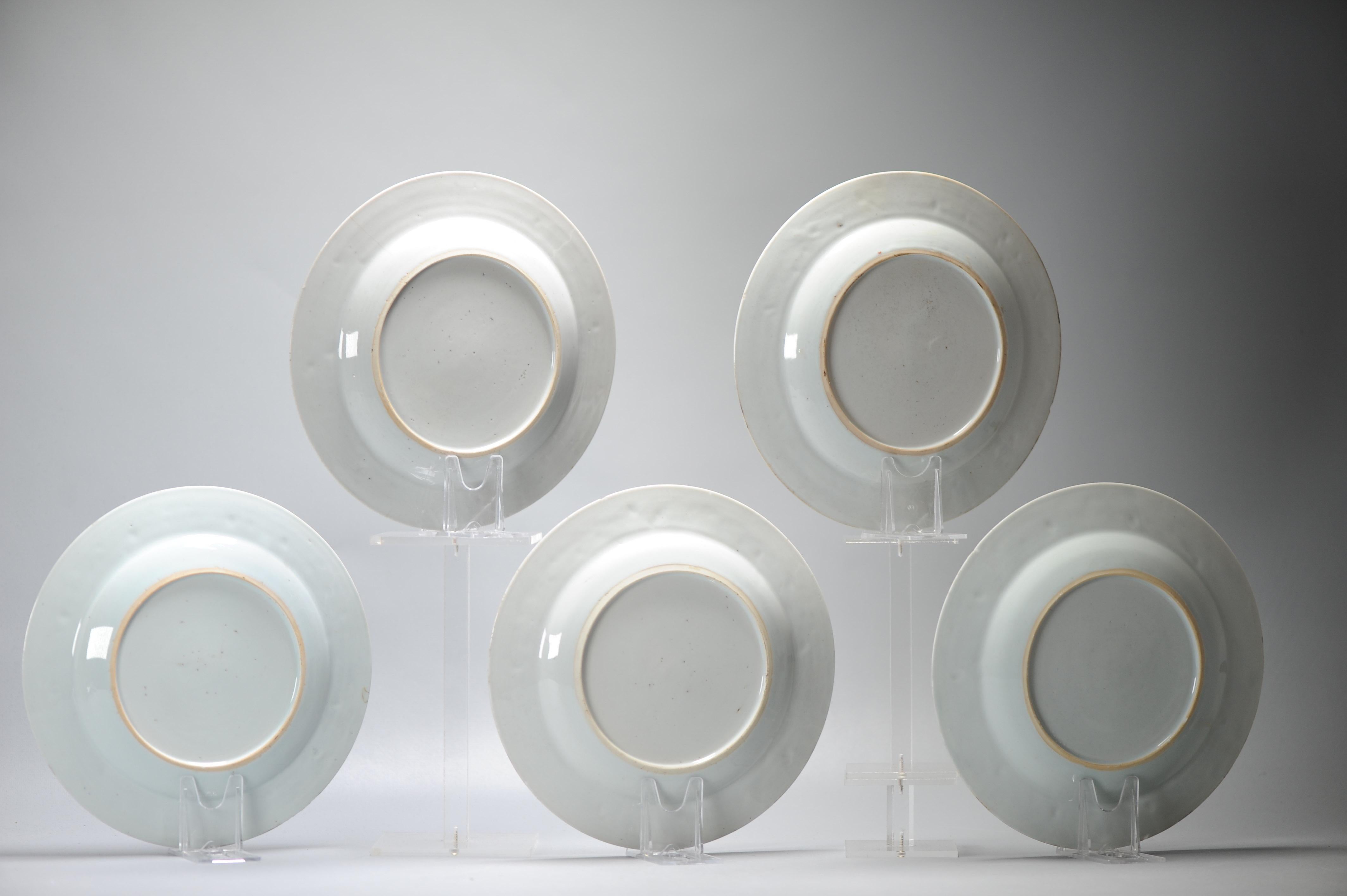 Set 5 of Top Level Antique Kangxi Chinese Porcelain Imari Crab dinner plates For Sale 15