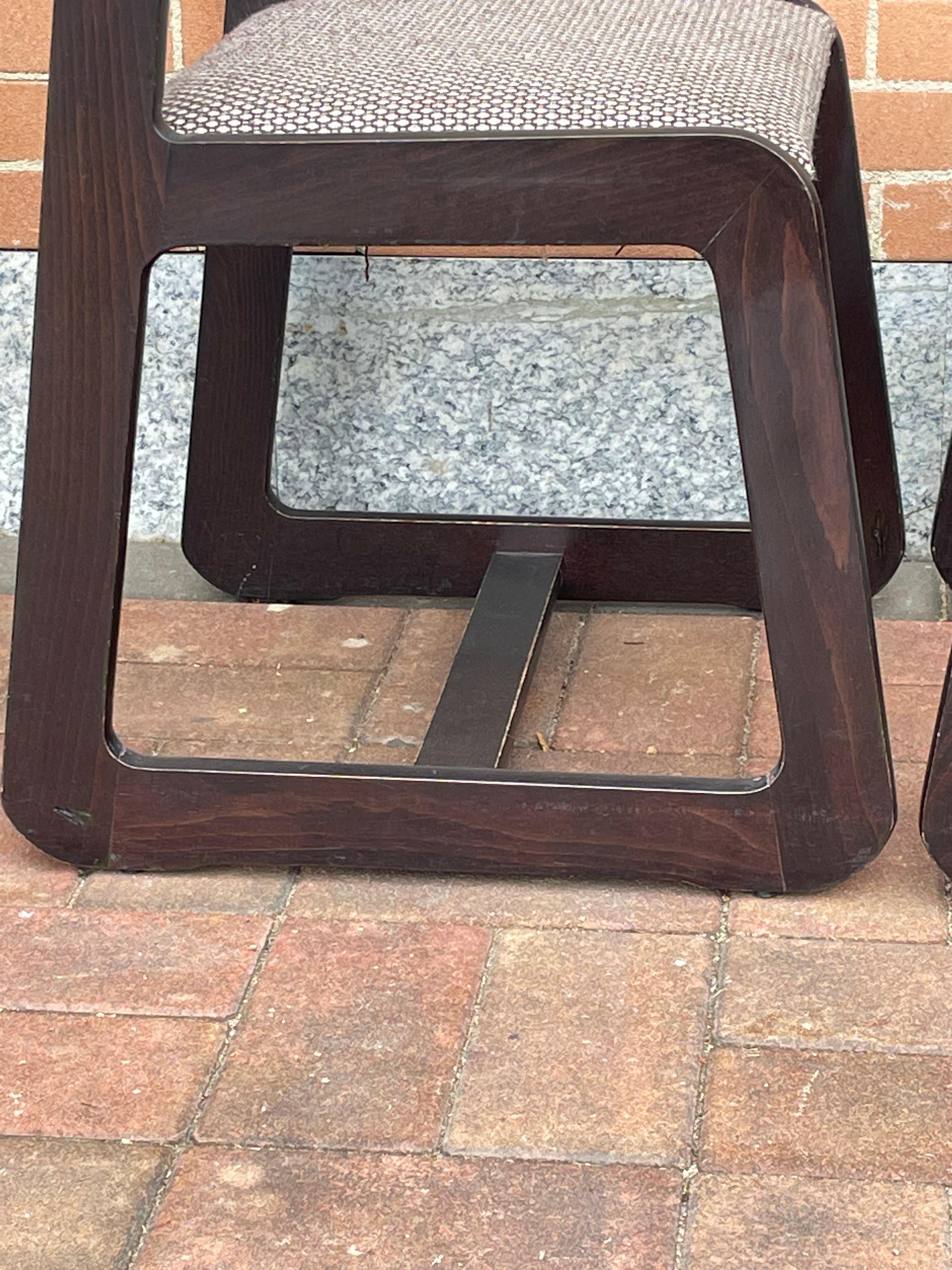 Set 5 Willy Rizzo Chairs for Mario Sabot, 1970s, Italy 11