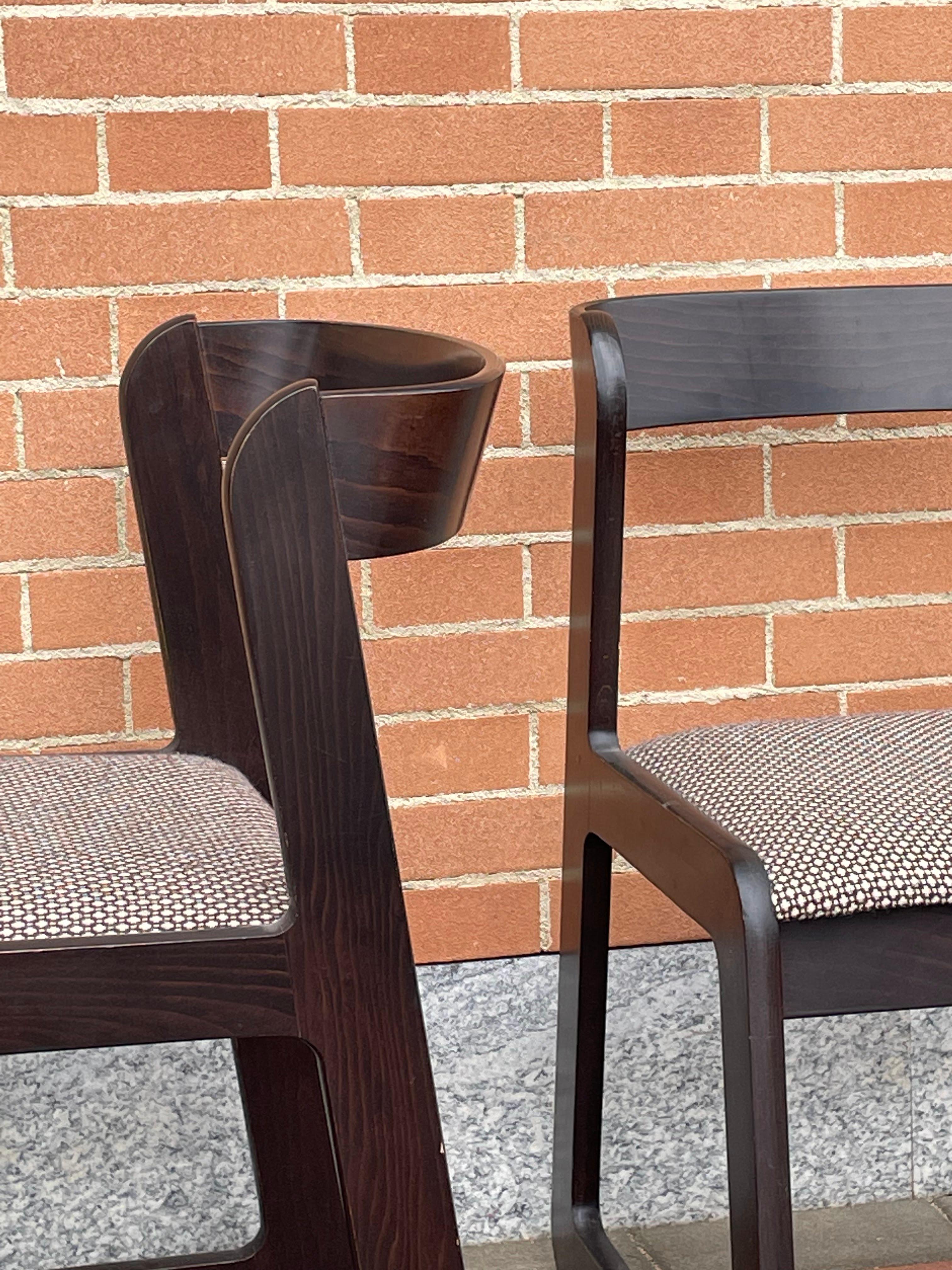 Set 5 Willy Rizzo Chairs for Mario Sabot, 1970s, Italy 12