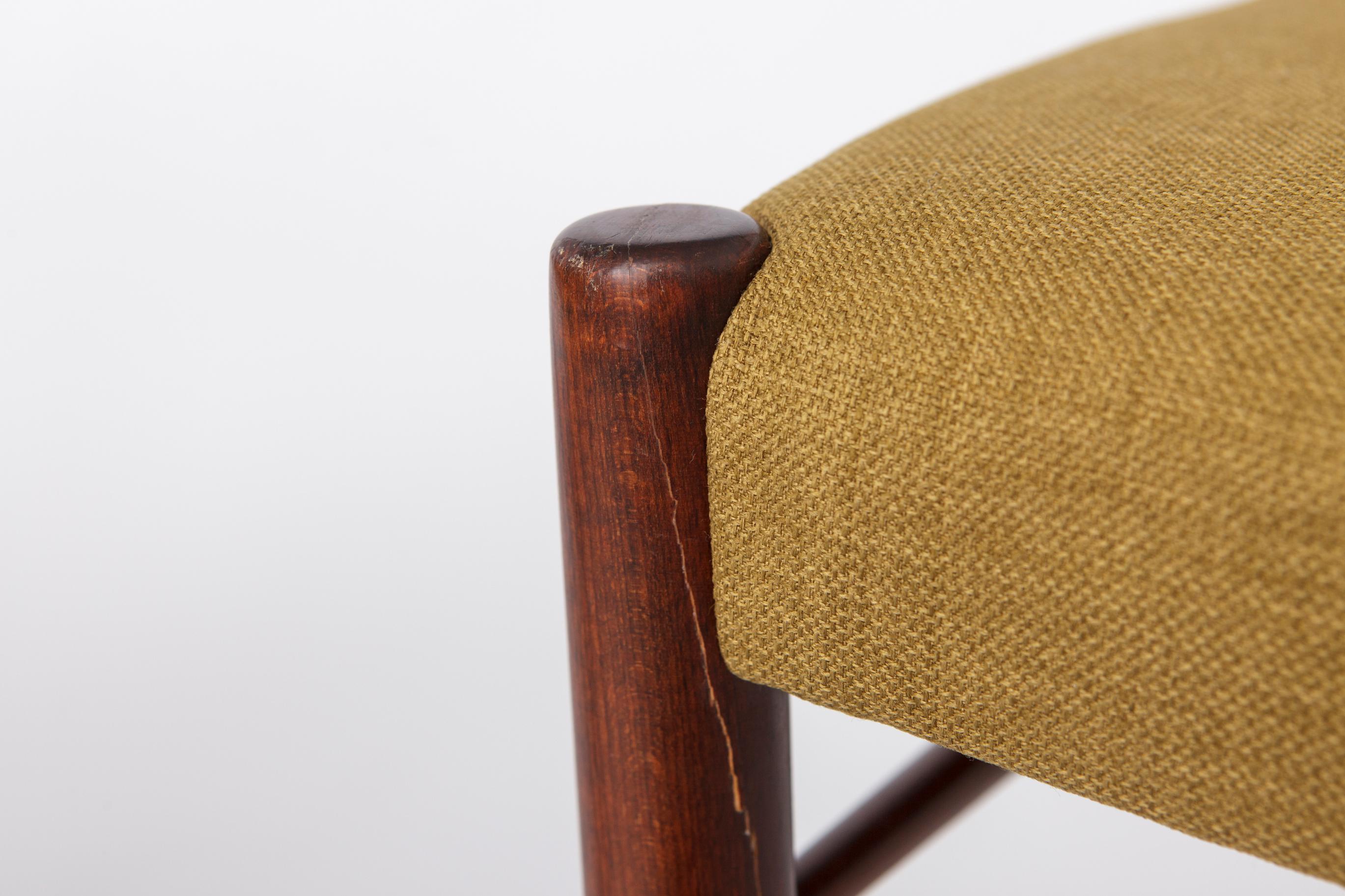 Set 5+1 Esszimmerstühle aus Teakholz, 1970er Jahre deutscher Lübke-Stil, vollständig restauriert (Deutsch) im Angebot