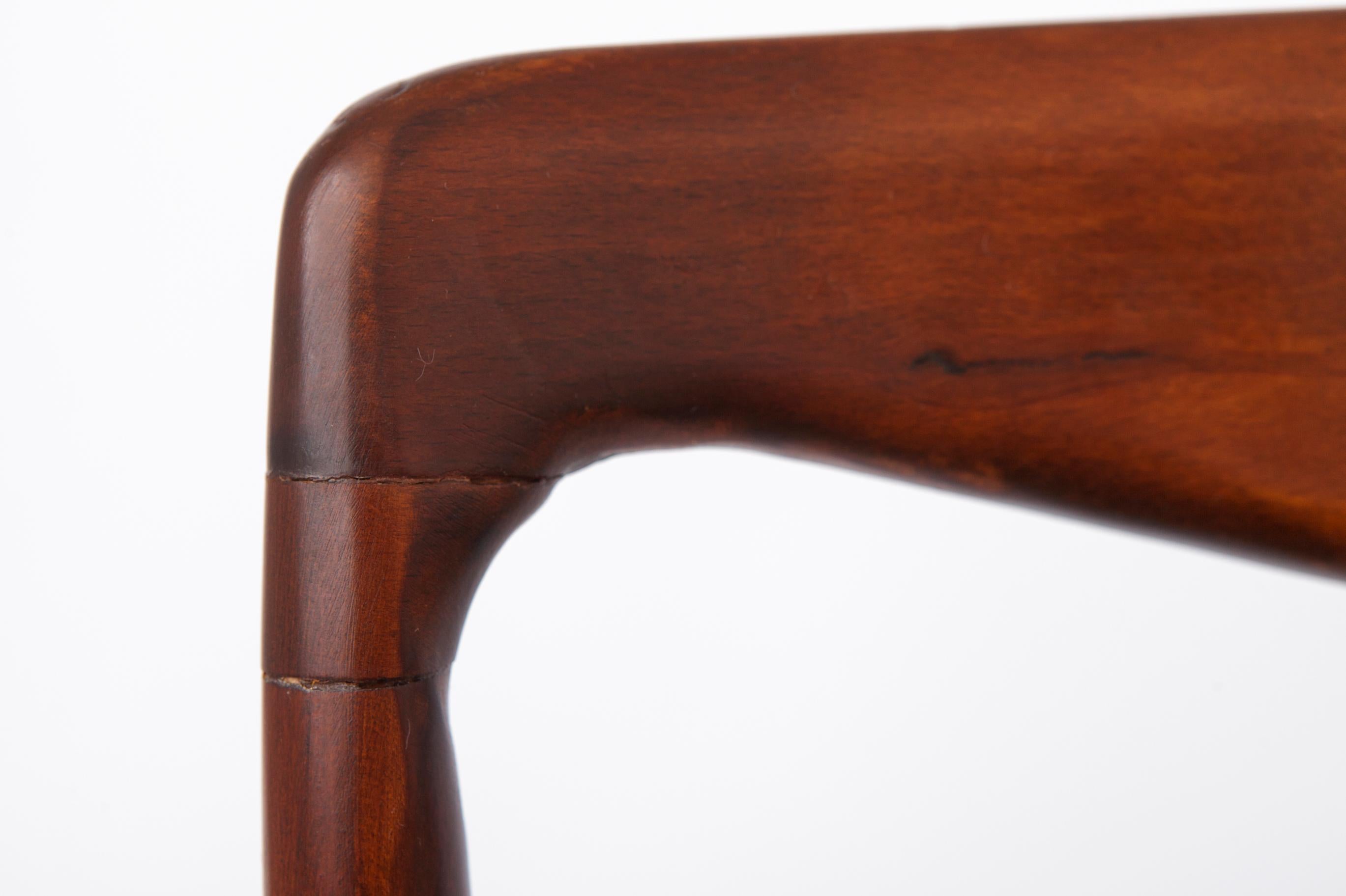 Set 5+1 Esszimmerstühle aus Teakholz, 1970er Jahre deutscher Lübke-Stil, vollständig restauriert (Poliert) im Angebot