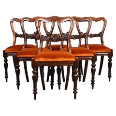 Set 6 19th Century Mahogany Dining Chairs