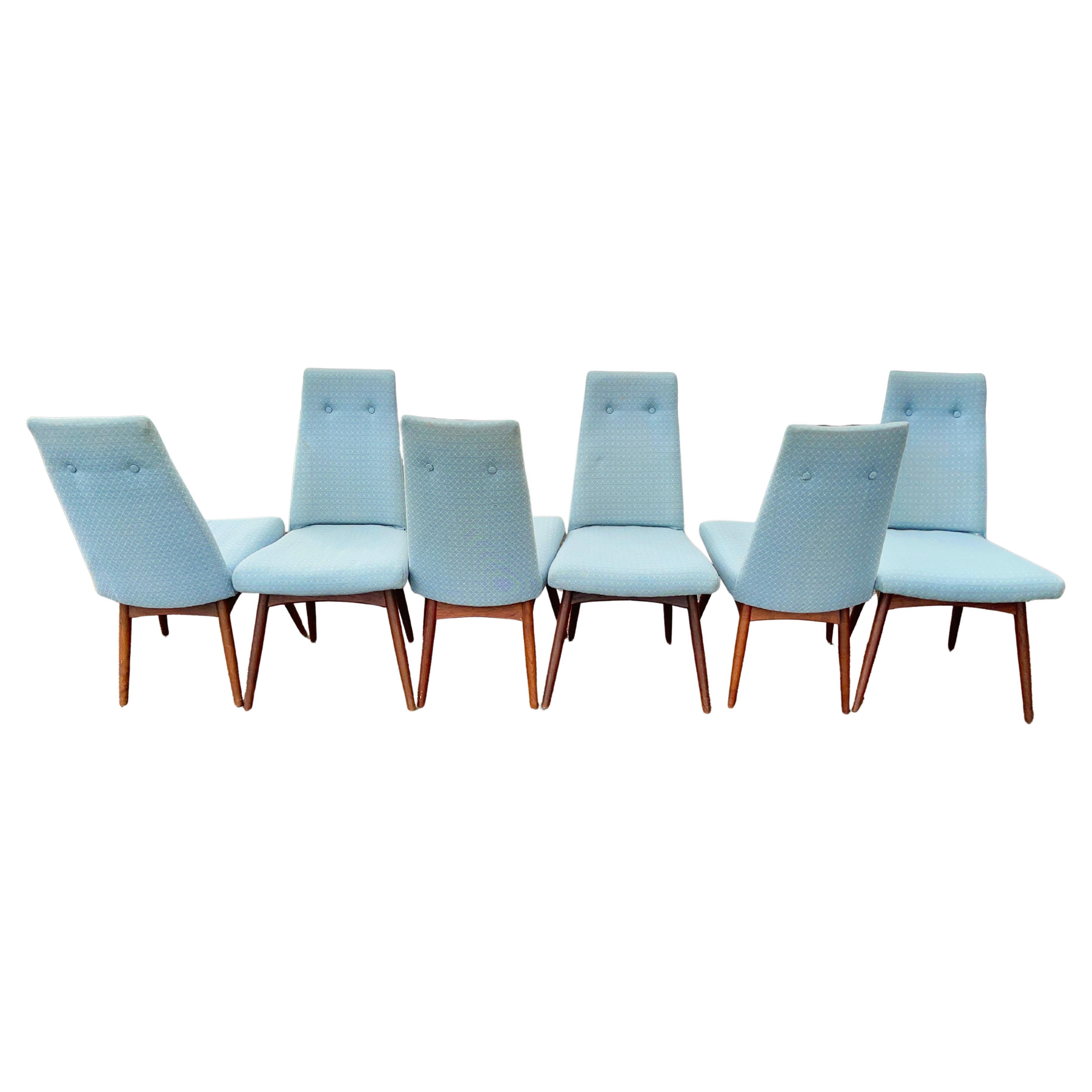 Set 6 Adrian Pearsall 1613-C Dining Chairs for Craft Associates