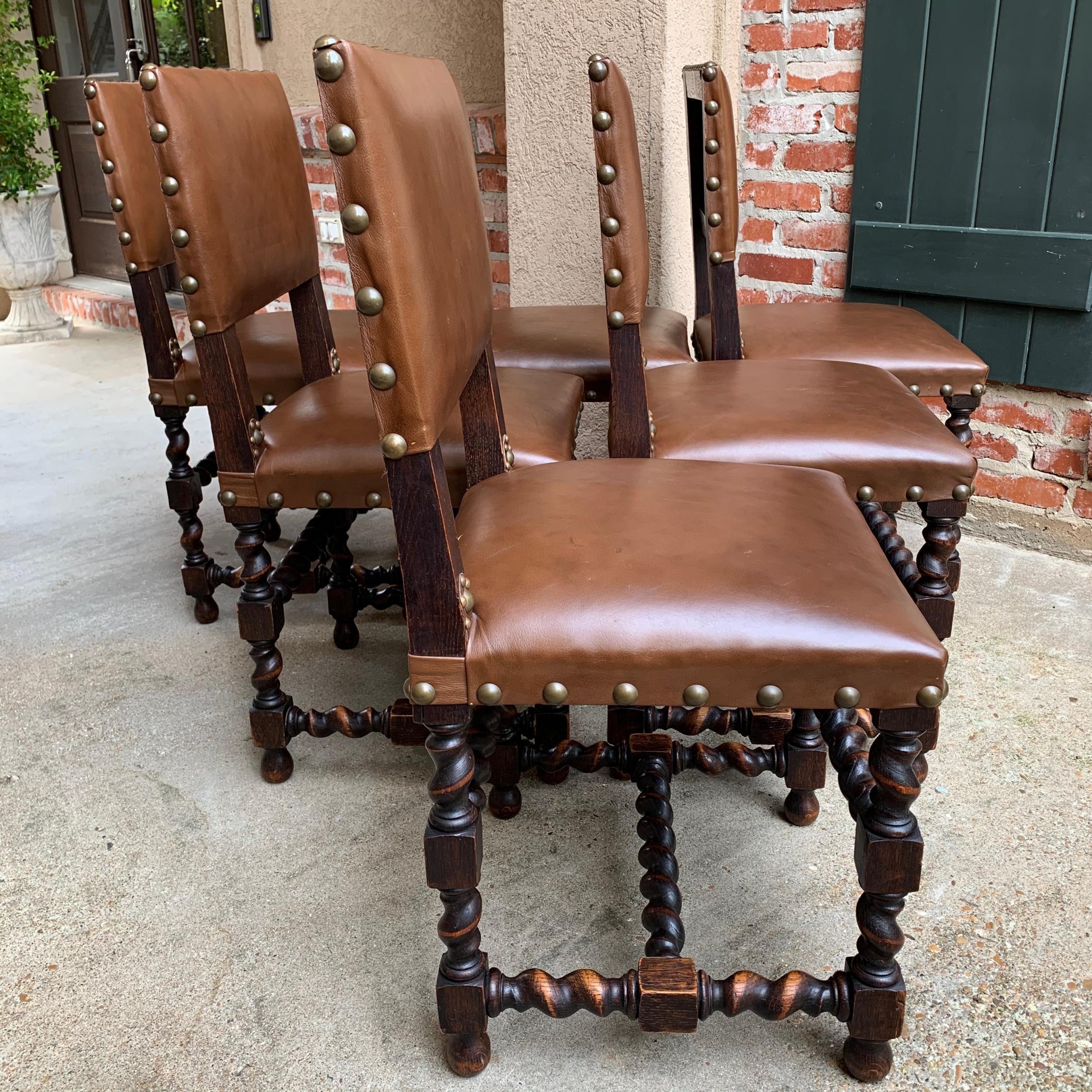 antique barley twist chairs