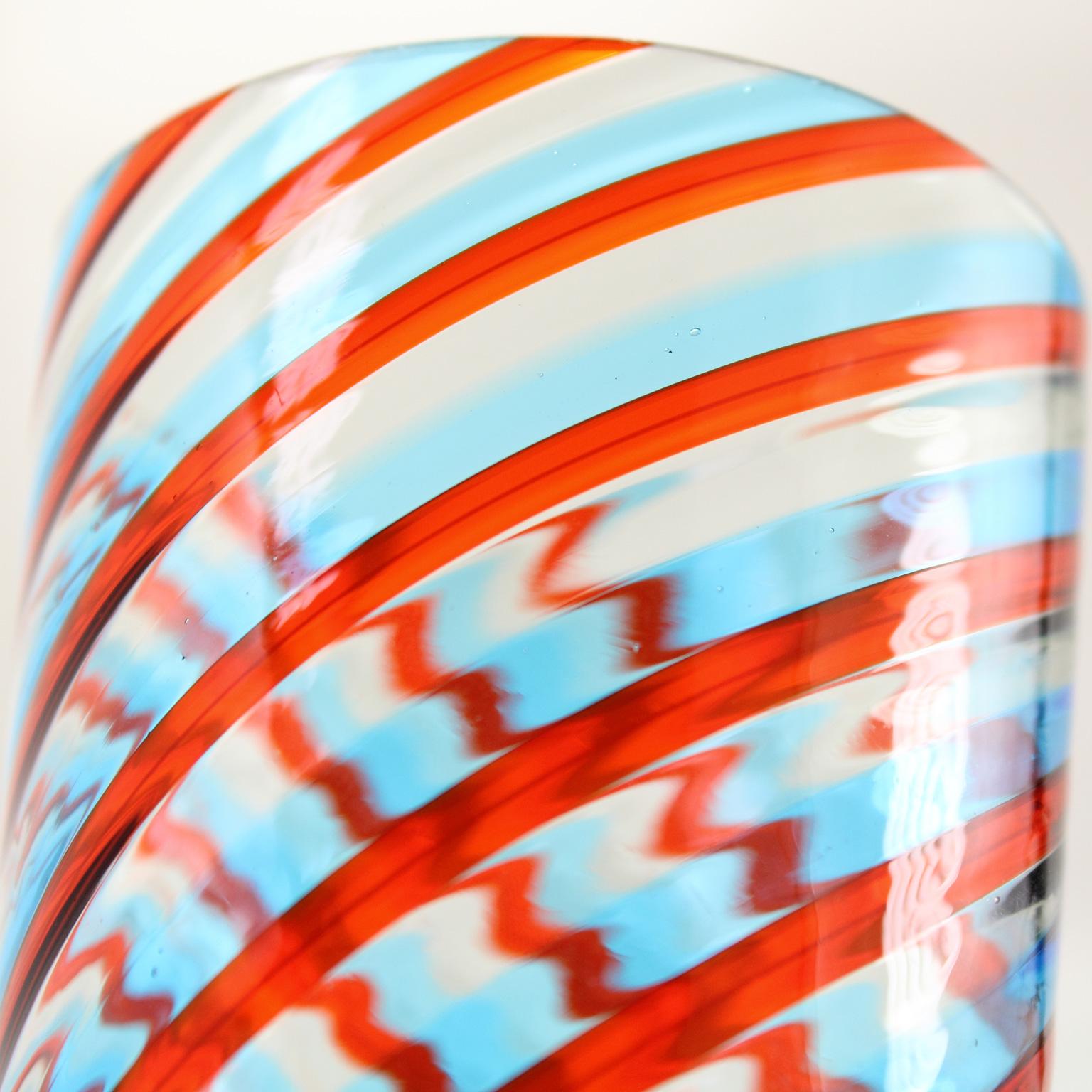 Ensemble de 6 verres artistiques faits à la main en verre de Murano multicolore par Multiforme Neuf - En vente à Trebaseleghe, IT