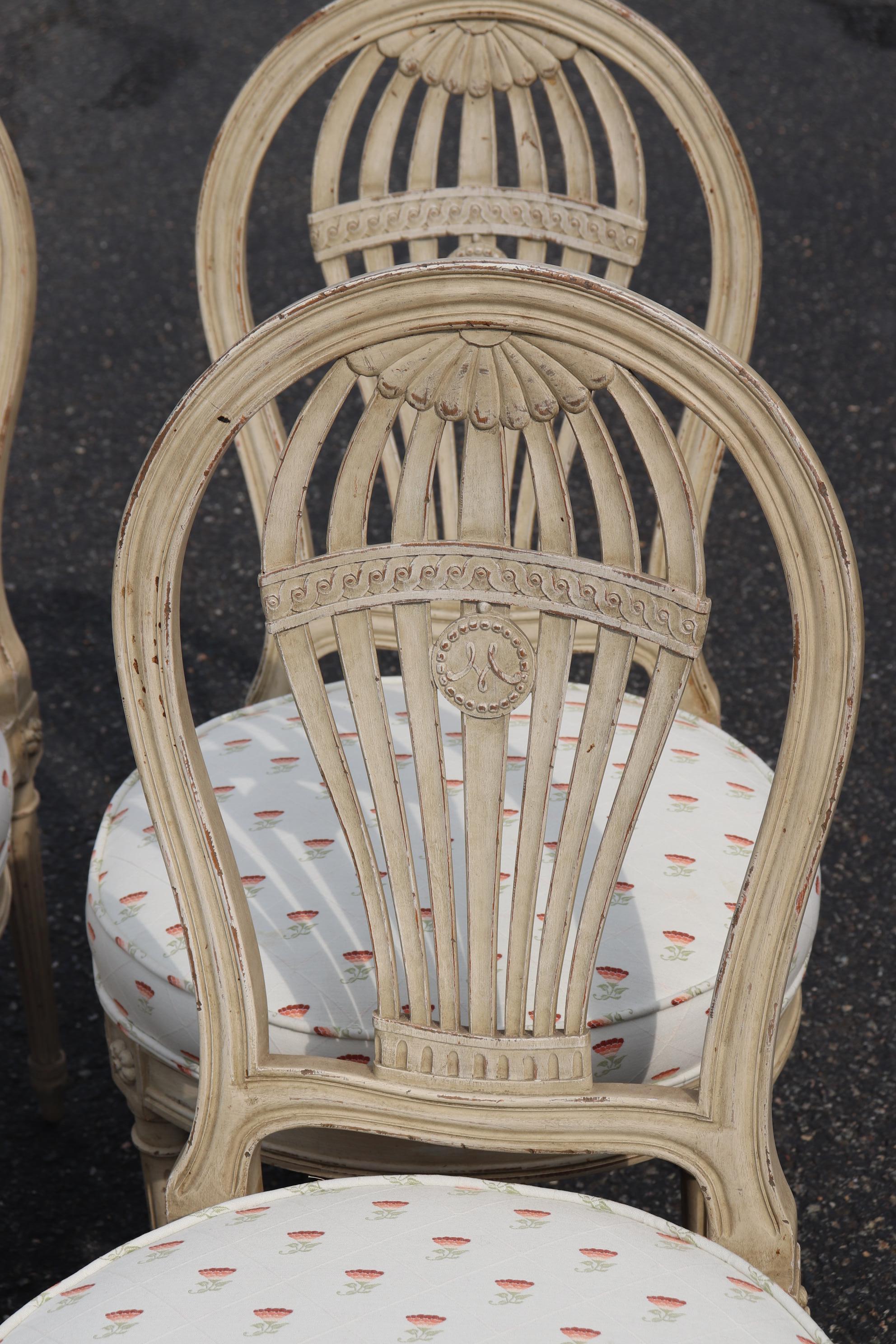 antique white chairs