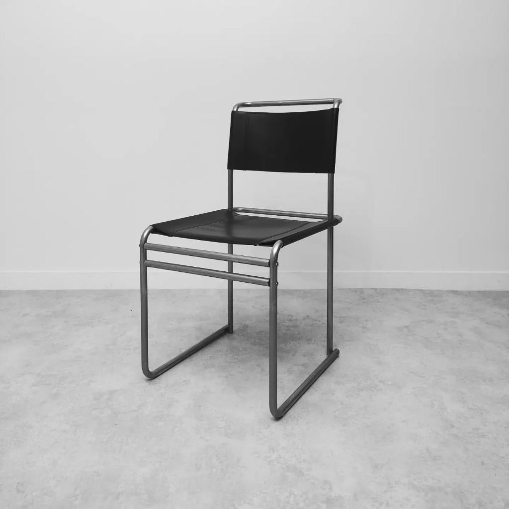 German Set 6 chairs Bauhaus B5 by Marcel Breuer 1970 For Sale