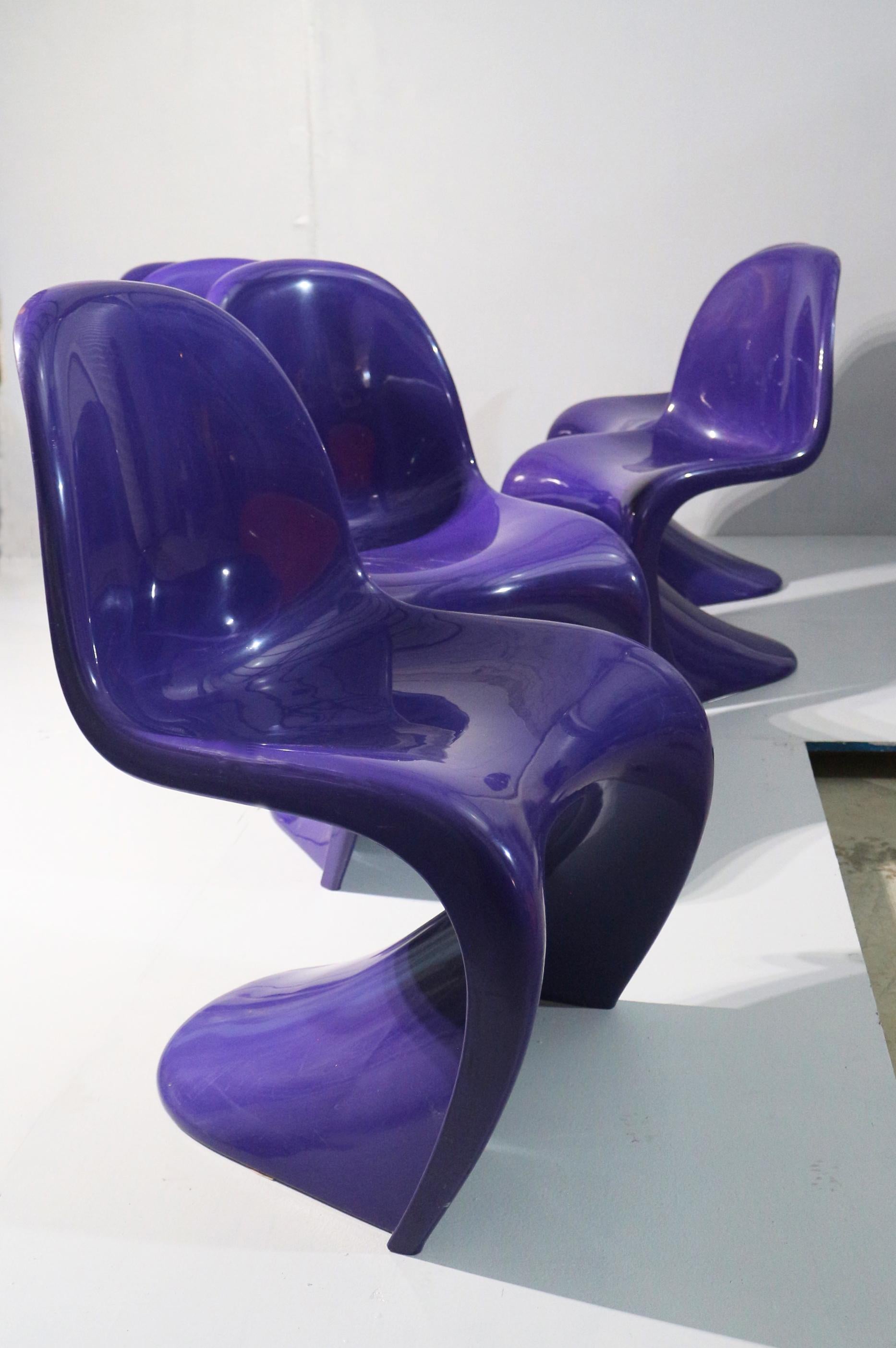 Space Age Set 6 chairs Verner Panton from 1970