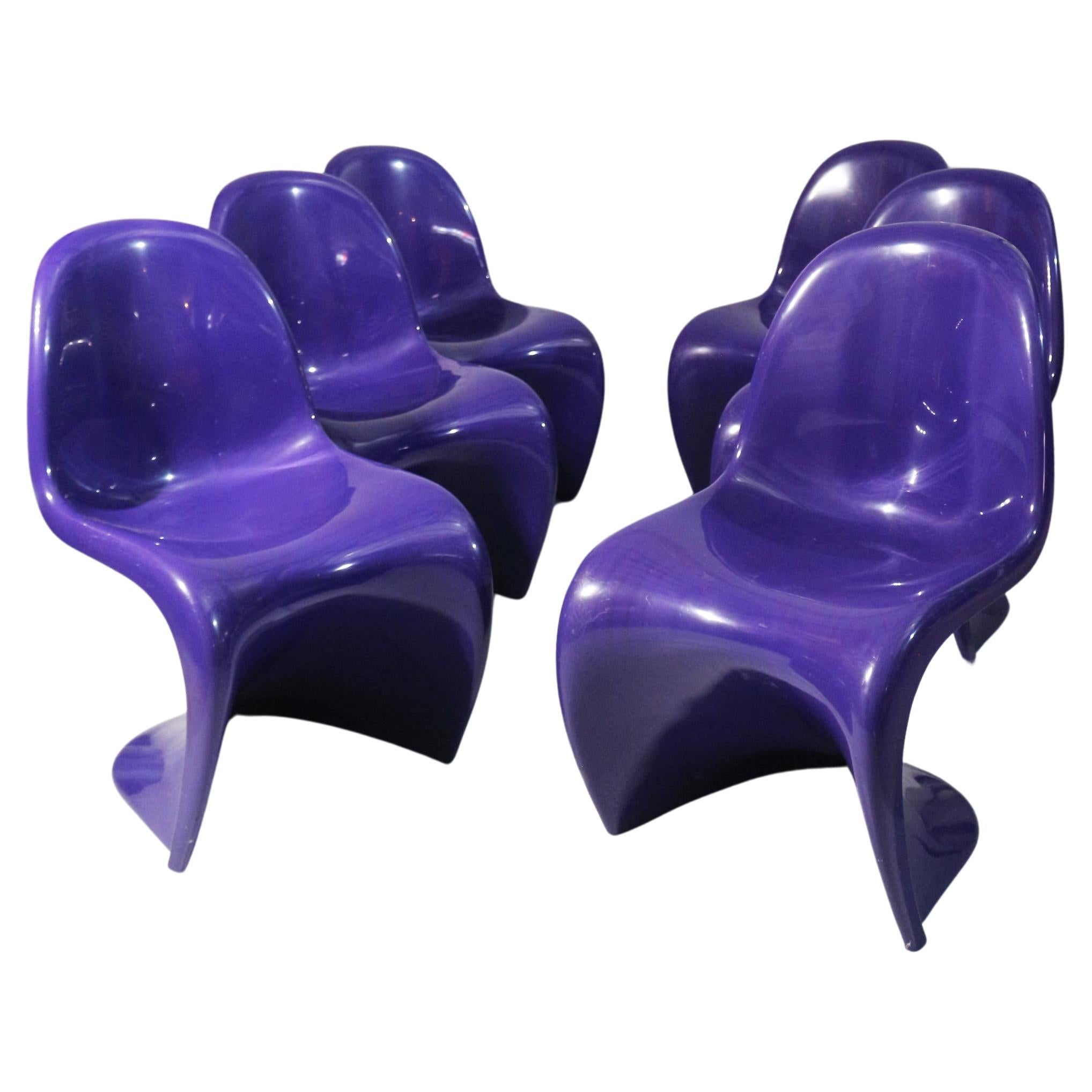 Set 6 chairs Verner Panton from 1970