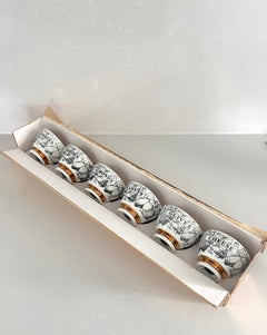 Set 6 ciotoline Appetizers, Piero Fornasetti, Fornasetti Milano anni '70