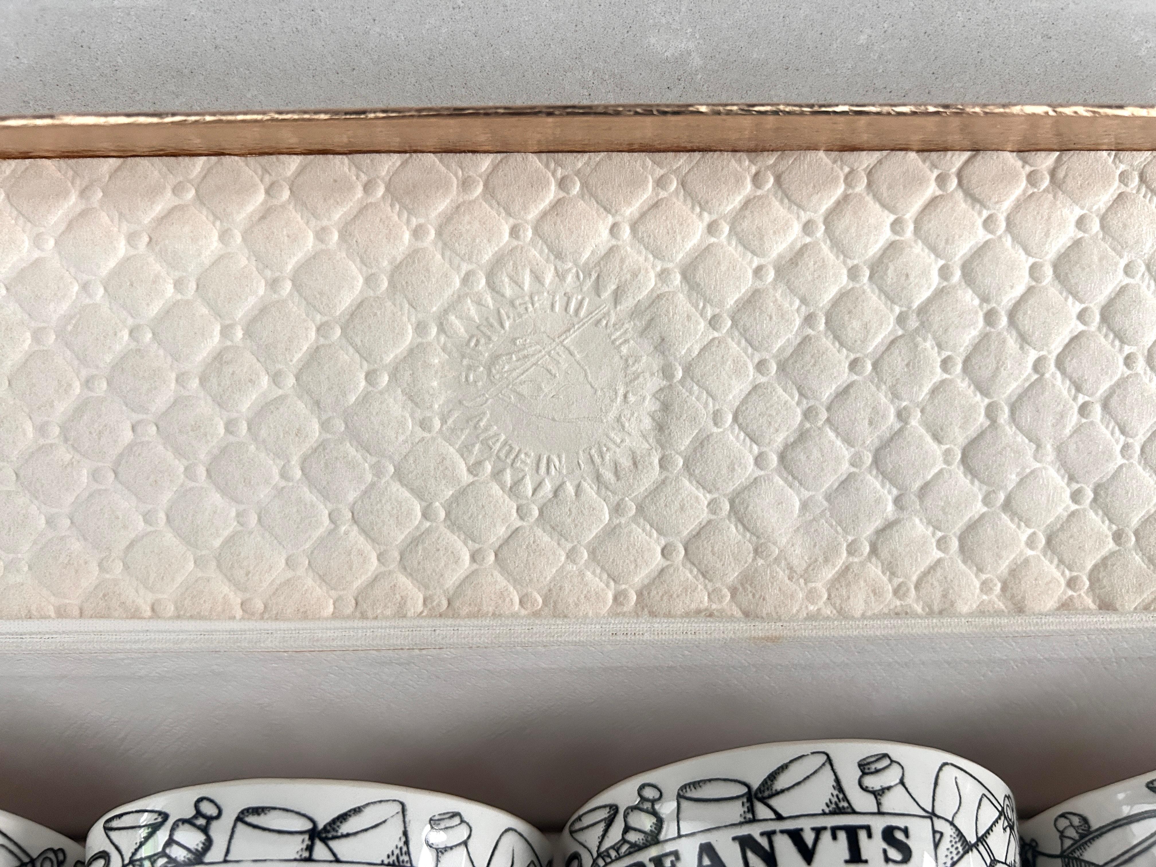 Set 6 ciotoline Appetizers, Piero Fornasetti, Fornasetti Milano anni '70 In Excellent Condition In Rivoli, IT