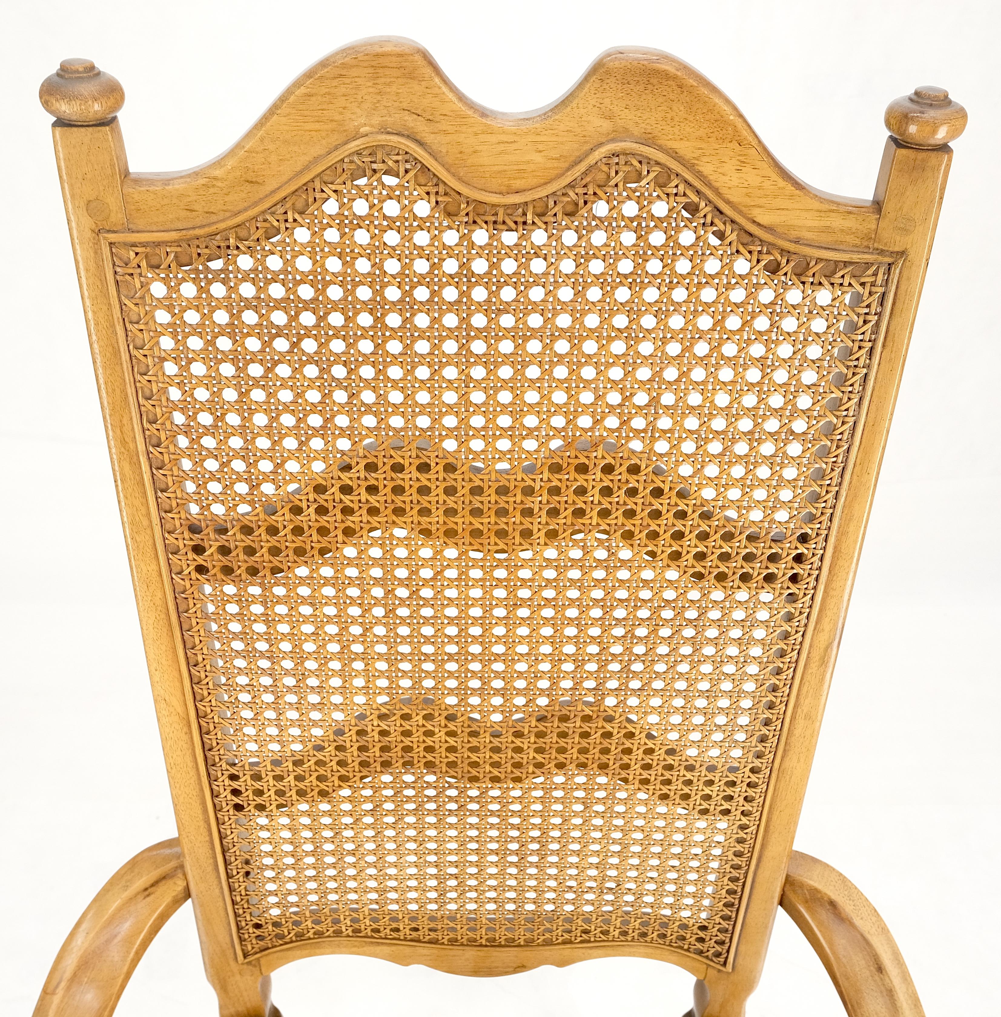 Set 6 Country French Ladder Cane Back Pegged Frames New Upholstery Dining Chairs en vente 1