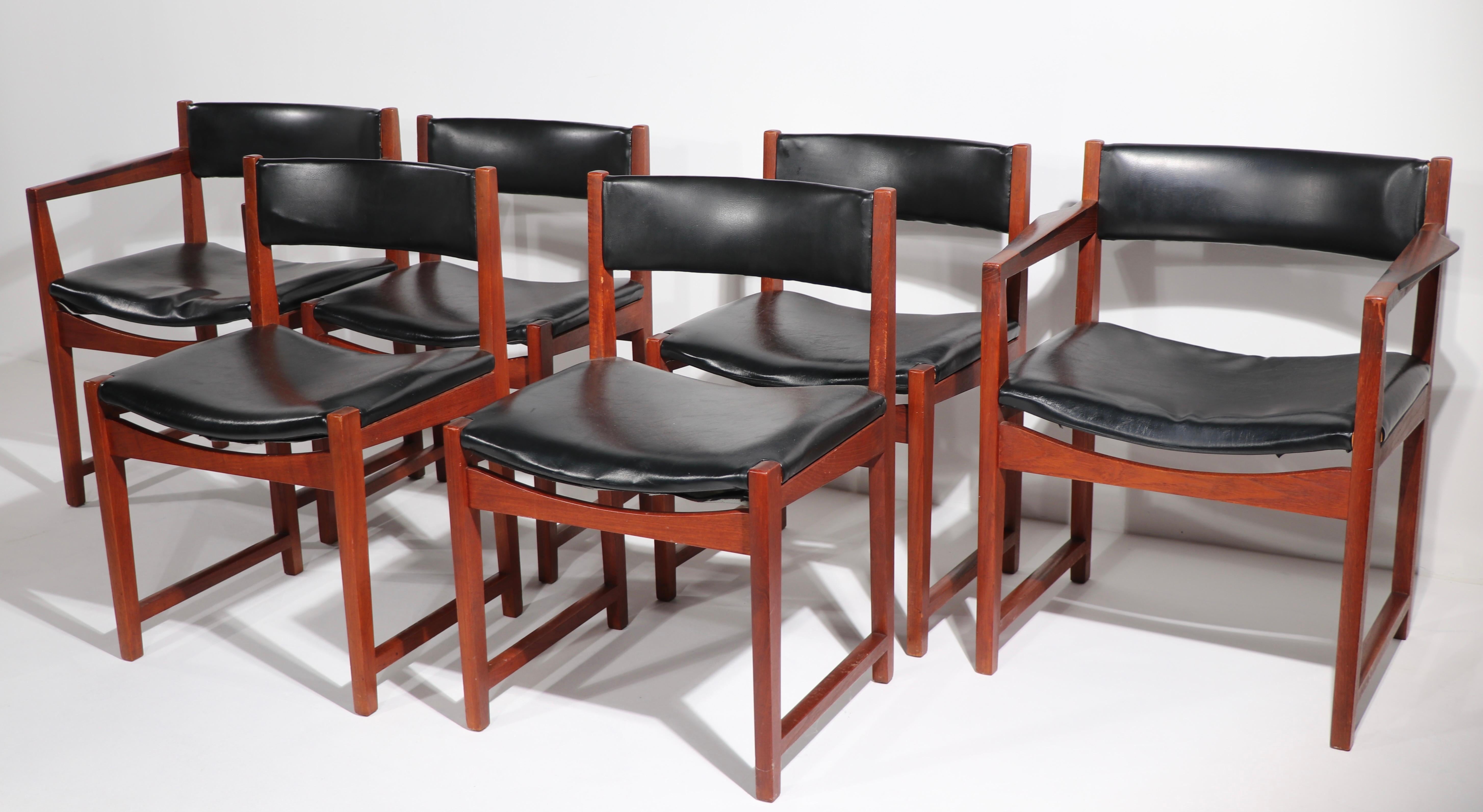 Ensemble de 6 chaises de salle à manger danoises par Peter Hvidt et Orla Molgaard pour Soborg Mobelfabrik en vente 7