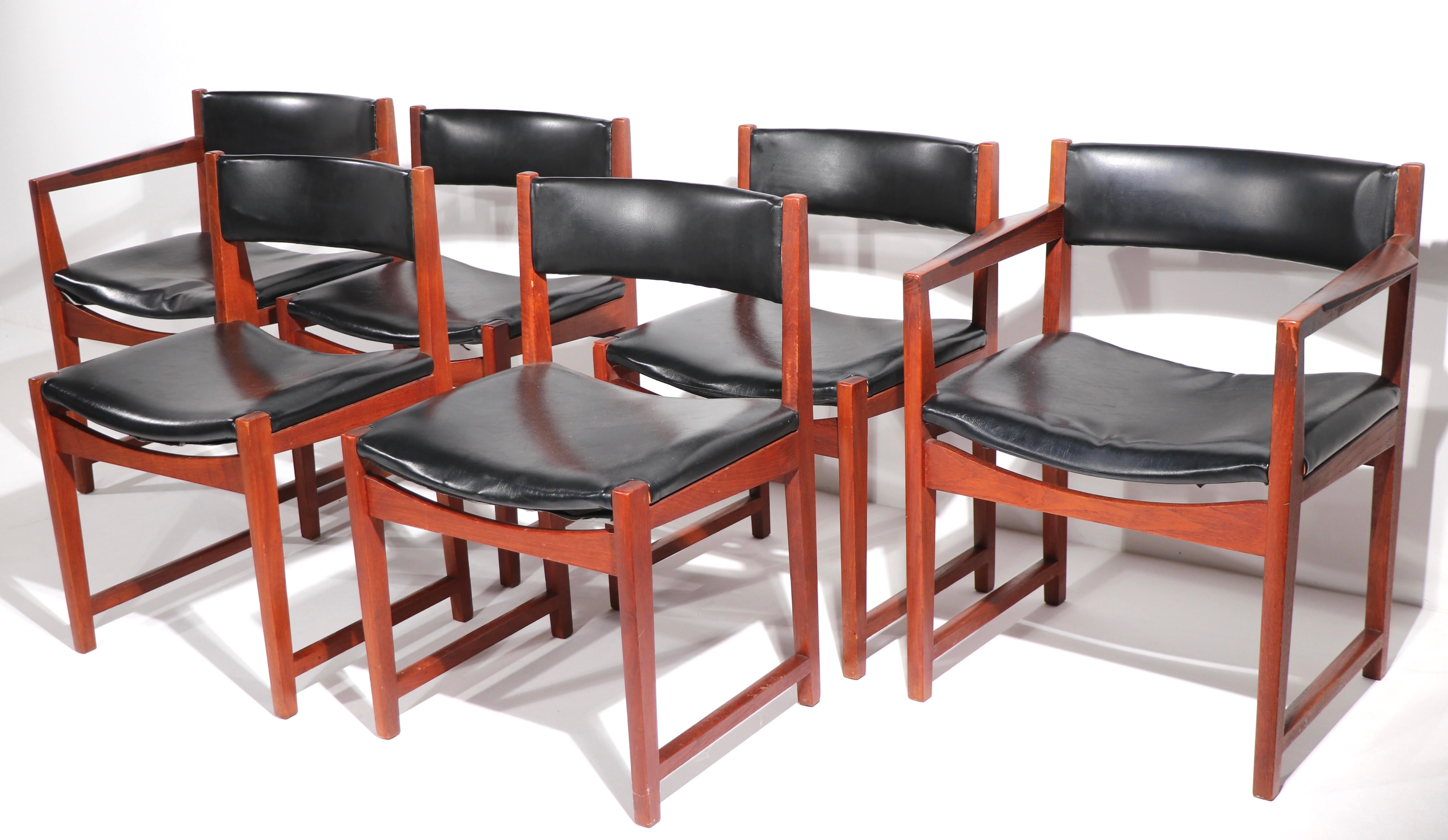 Ensemble de 6 chaises de salle à manger danoises par Peter Hvidt et Orla Molgaard pour Soborg Mobelfabrik en vente 8
