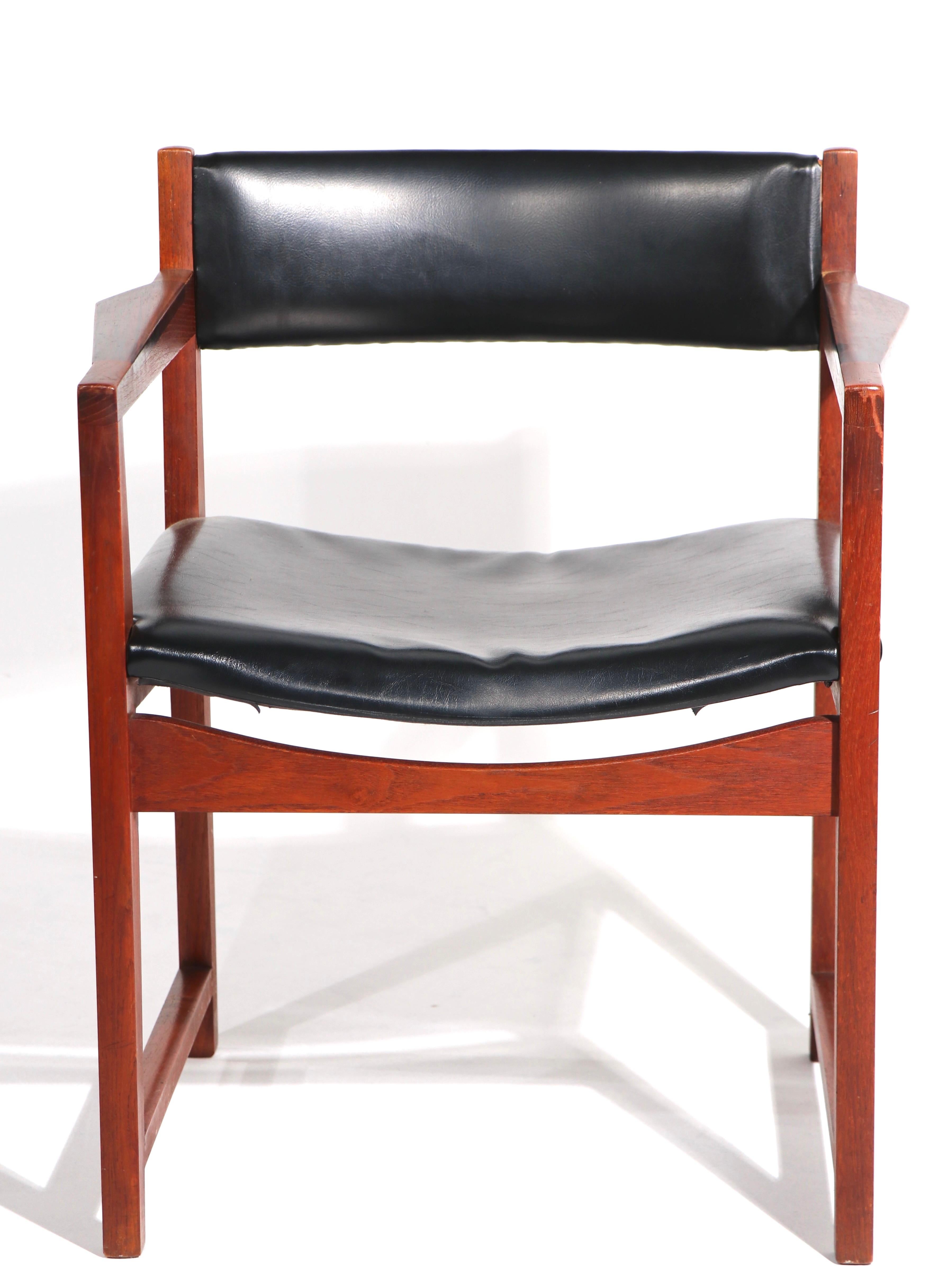 Set 6 Danish Dining Chairs by Peter Hvidt & Orla Molgaard for Soborg Mobelfabrik In Good Condition For Sale In New York, NY